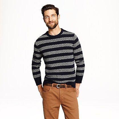 J.Crew: Lambswool sweater in stripe