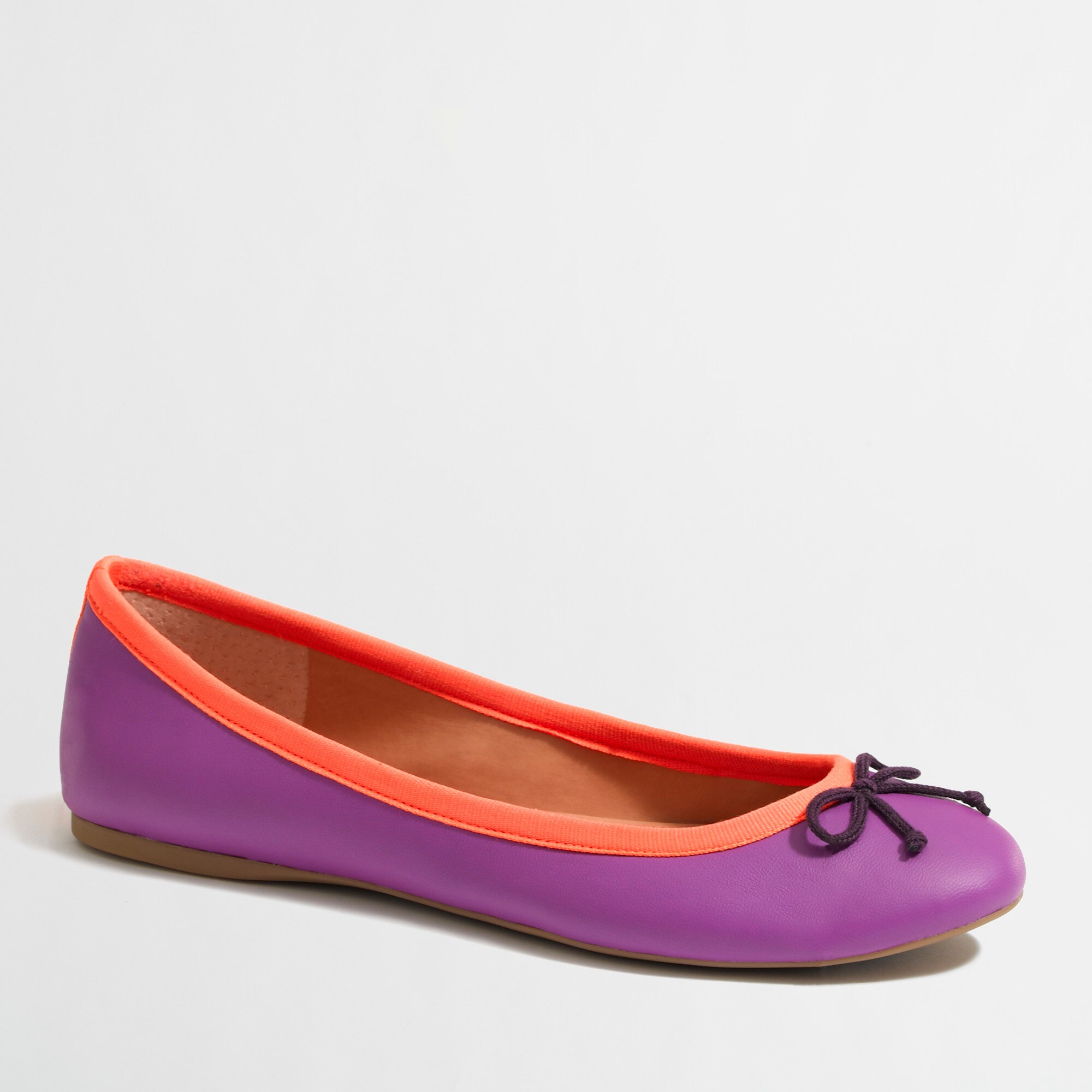 Factory two-tone classic ballet flats