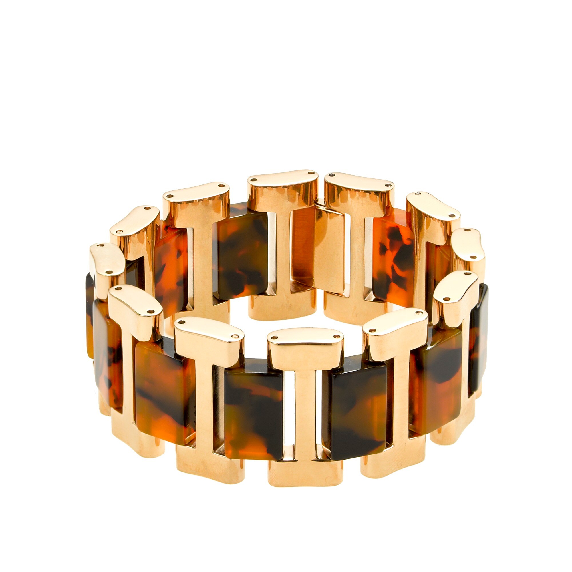 Golden-link tortoise bracelet : | J.Crew