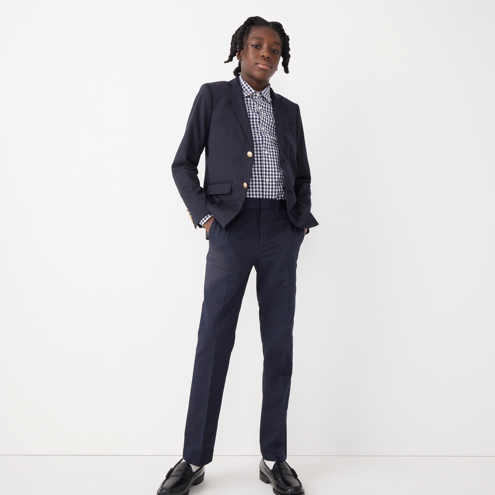  Boys' slim Ludlow suit pant in Italian wool