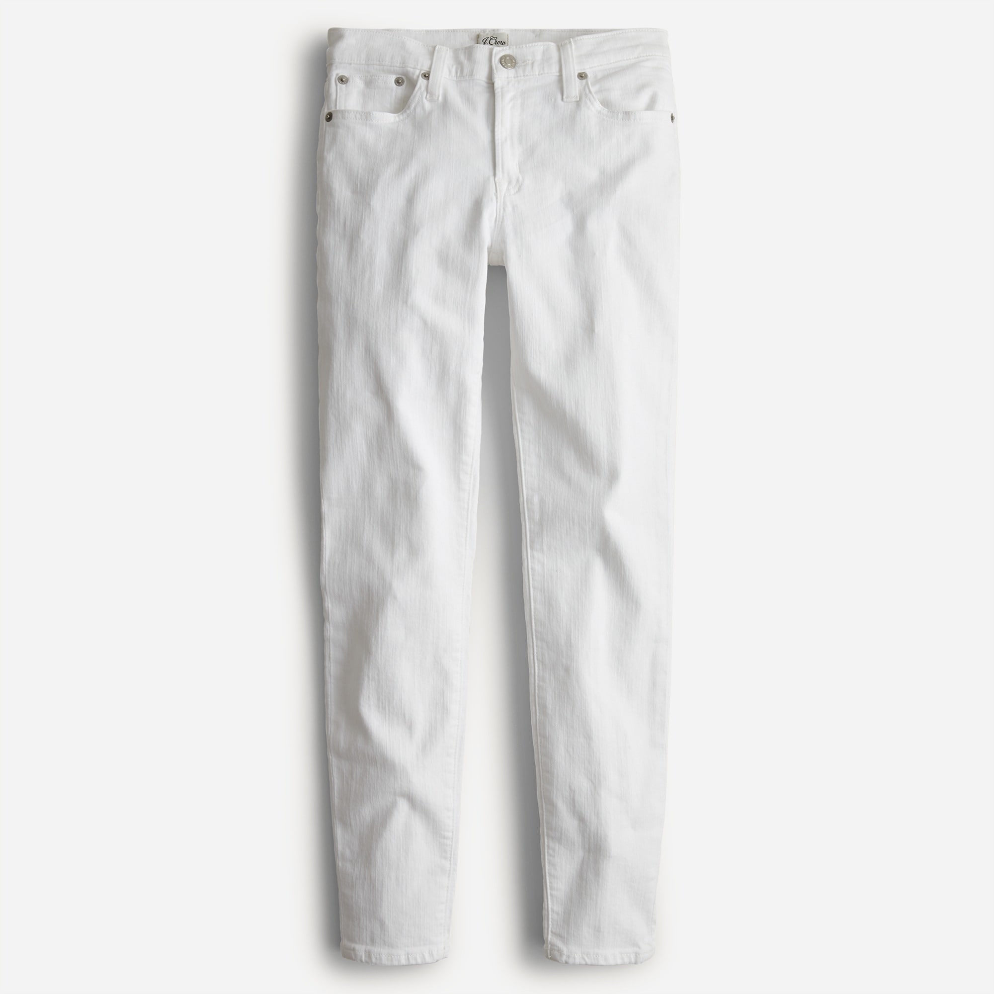 8" toothpick jean in white