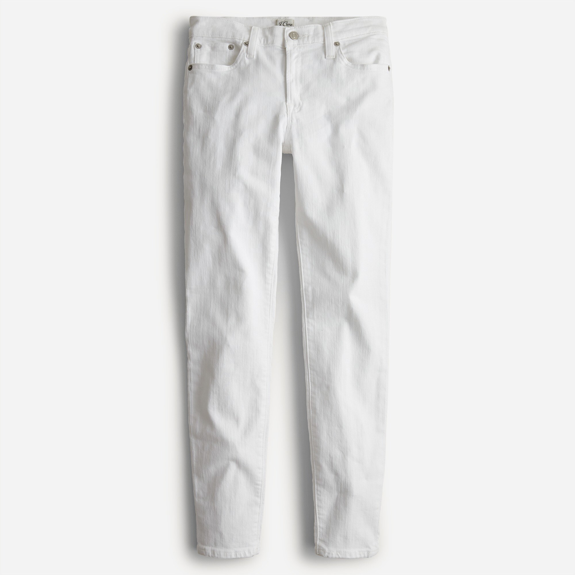 8" toothpick jean in white
