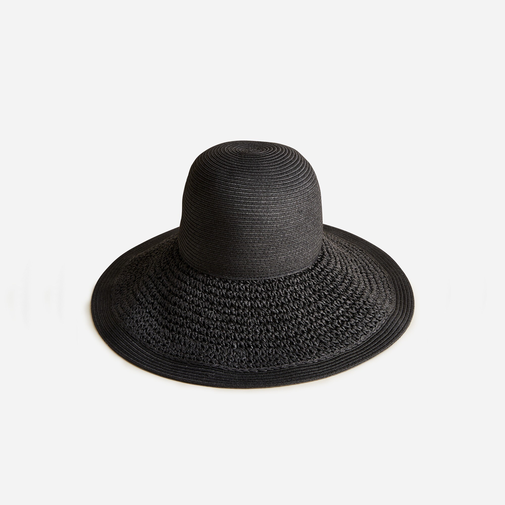 womens Textured summer straw hat