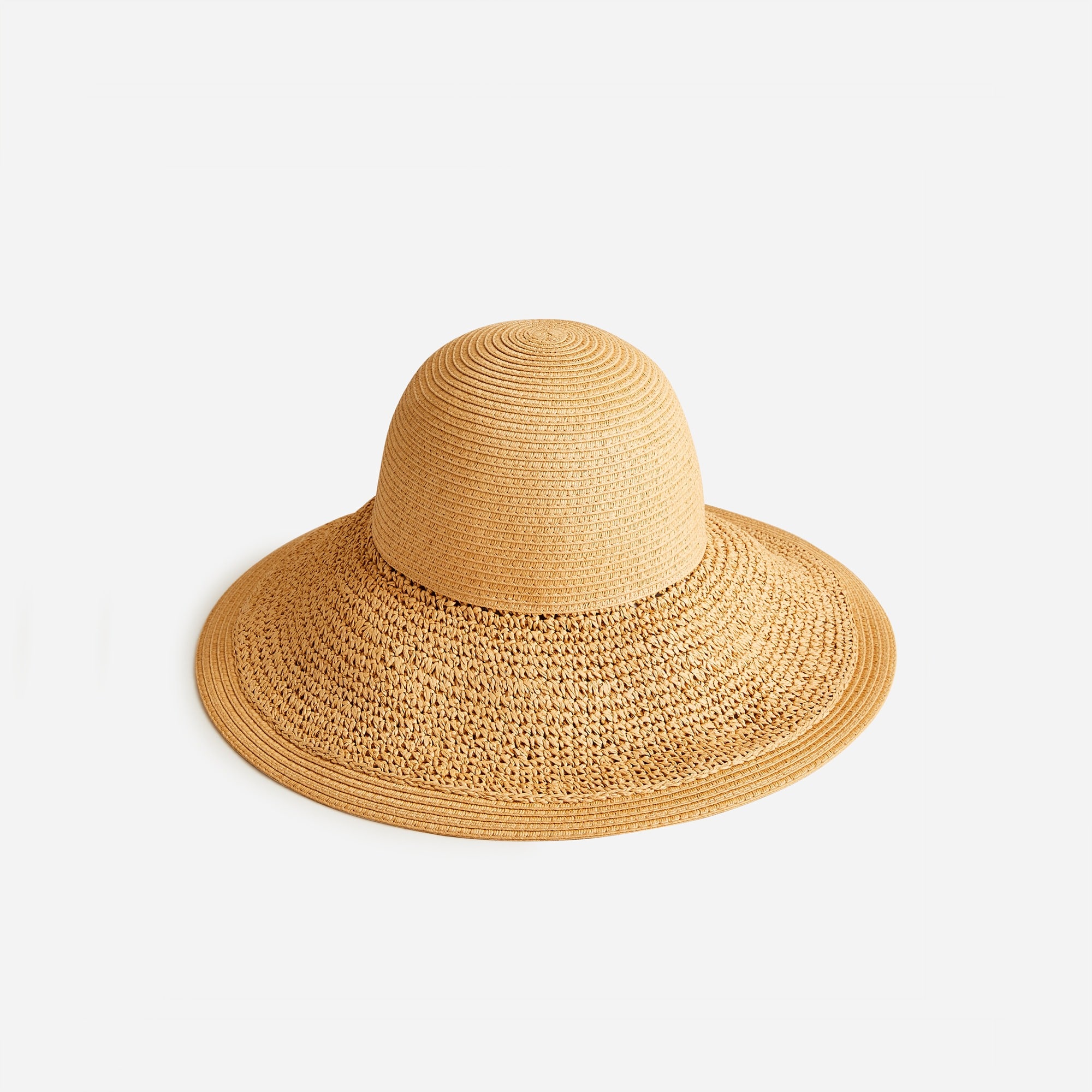 womens Textured summer straw hat