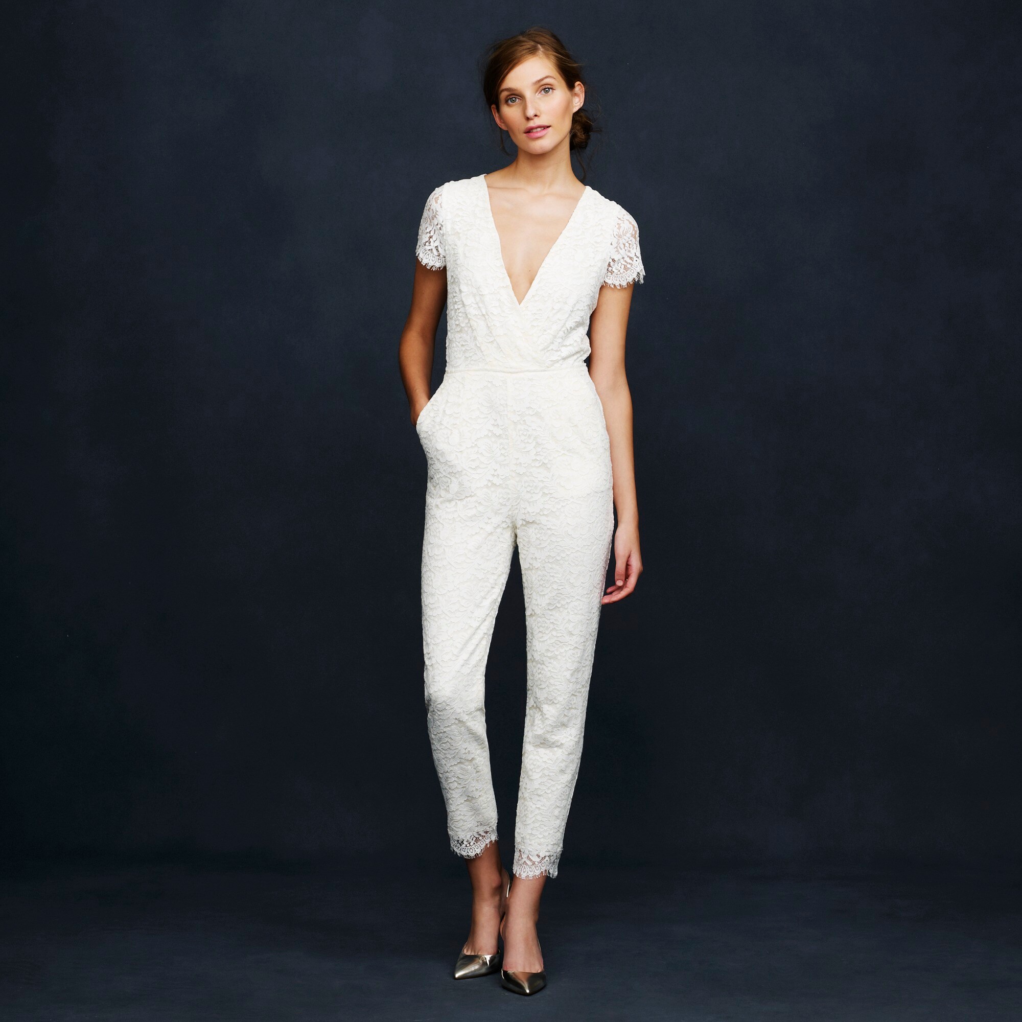 Eyelash lace jumpsuit : | J.Crew