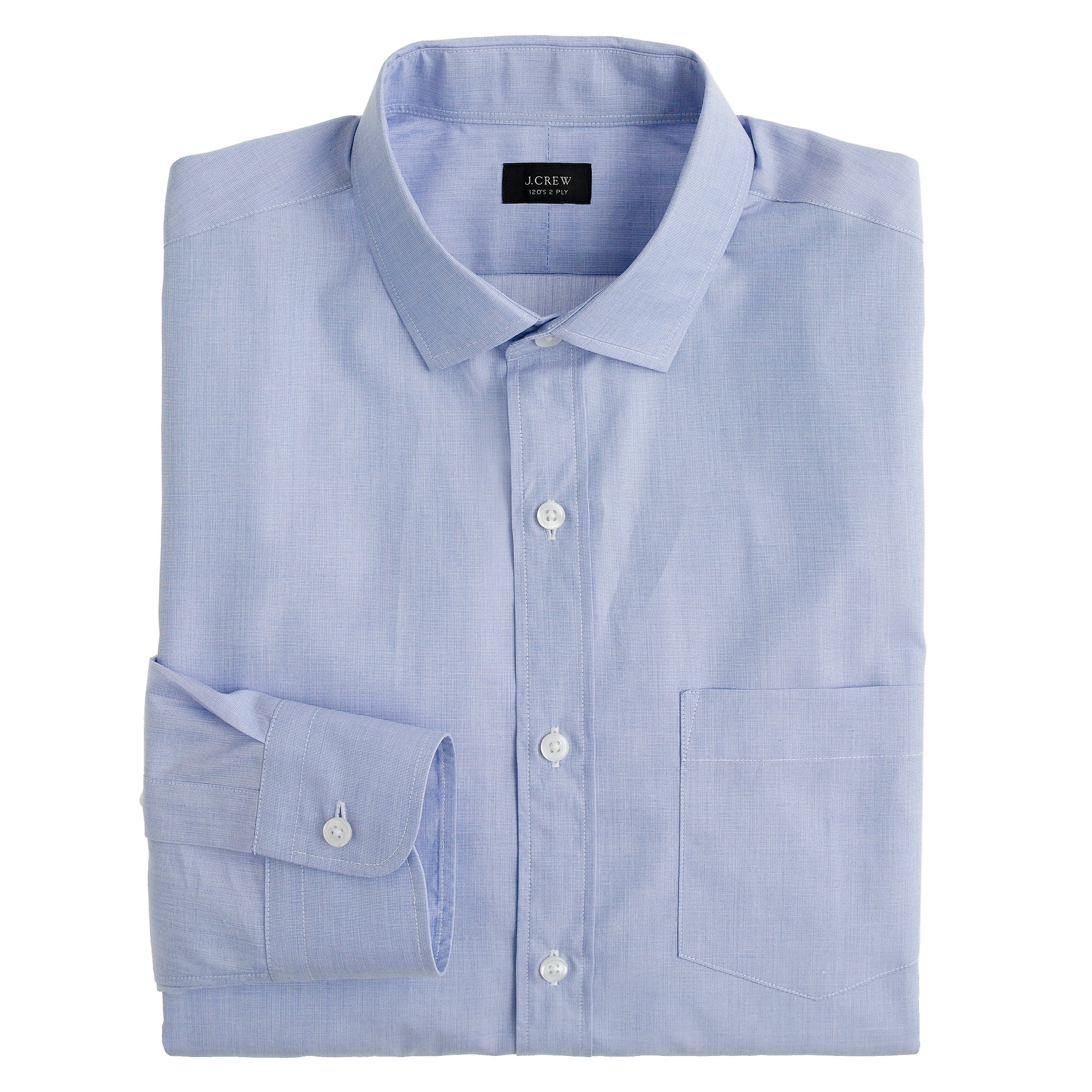 Classic spread-collar shirt in end-on-end : | J.Crew