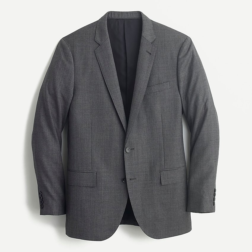 j.crew: ludlow slim-fit suit jacket with double vent in italian worsted wool for men, right side, view zoomed