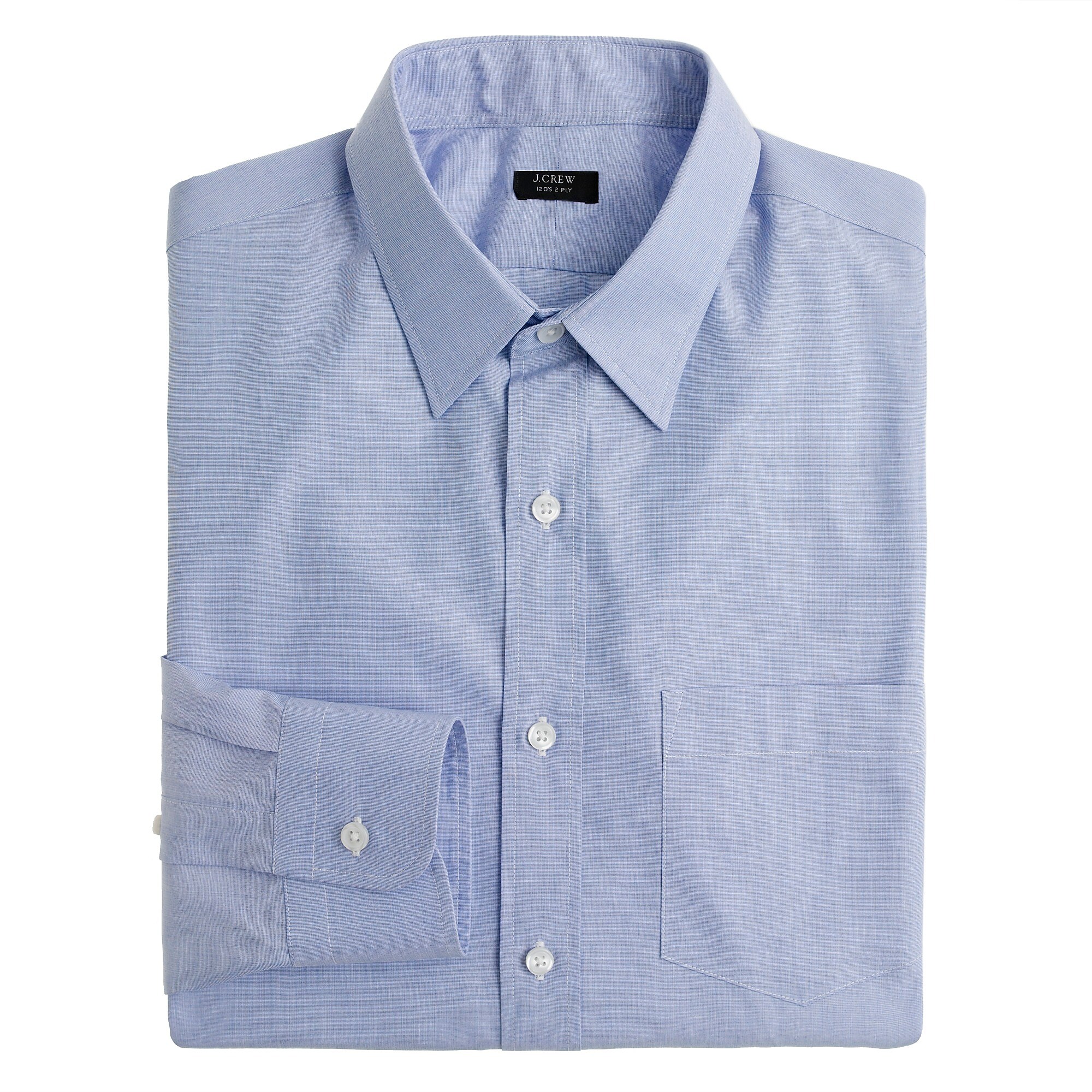 Classic point-collar shirt in end-on-end : | J.Crew