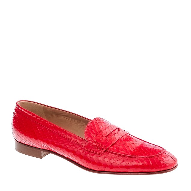 Collection Biella snakeskin loafers : | J.Crew