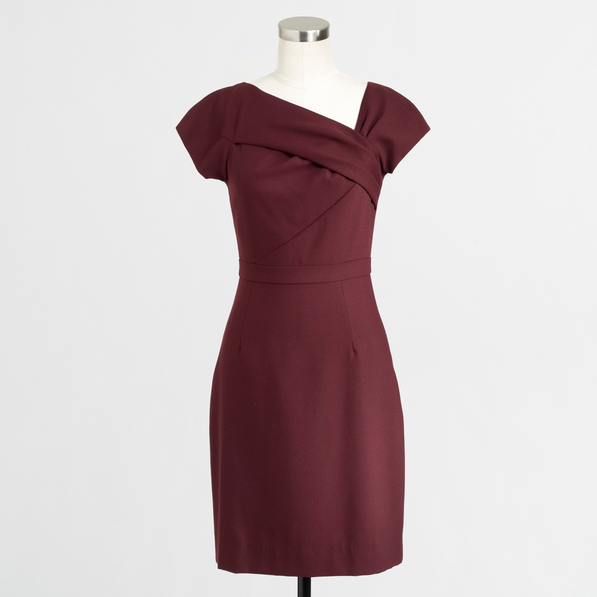 asymmetrical shift dress Bi-Color Asymmetrical Shift Dress