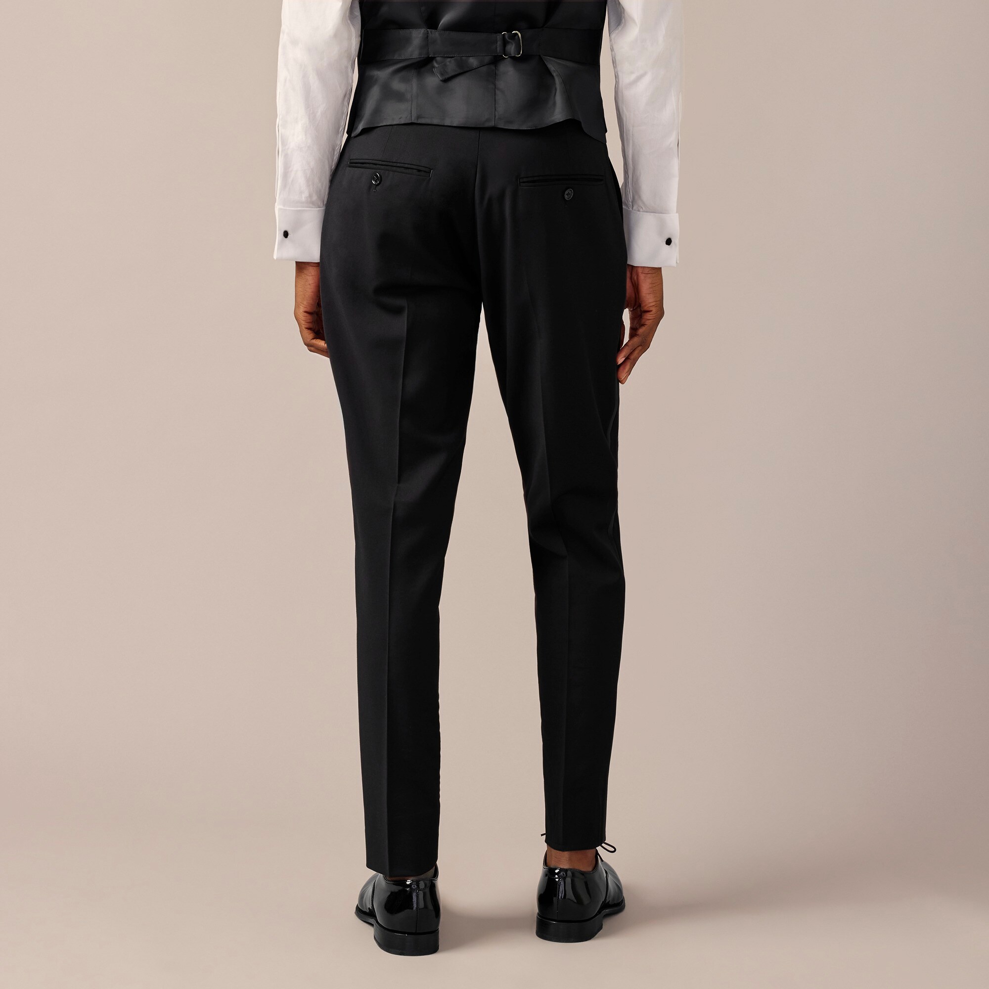 Ludlow Slim-fit tuxedo pant in Italian wool