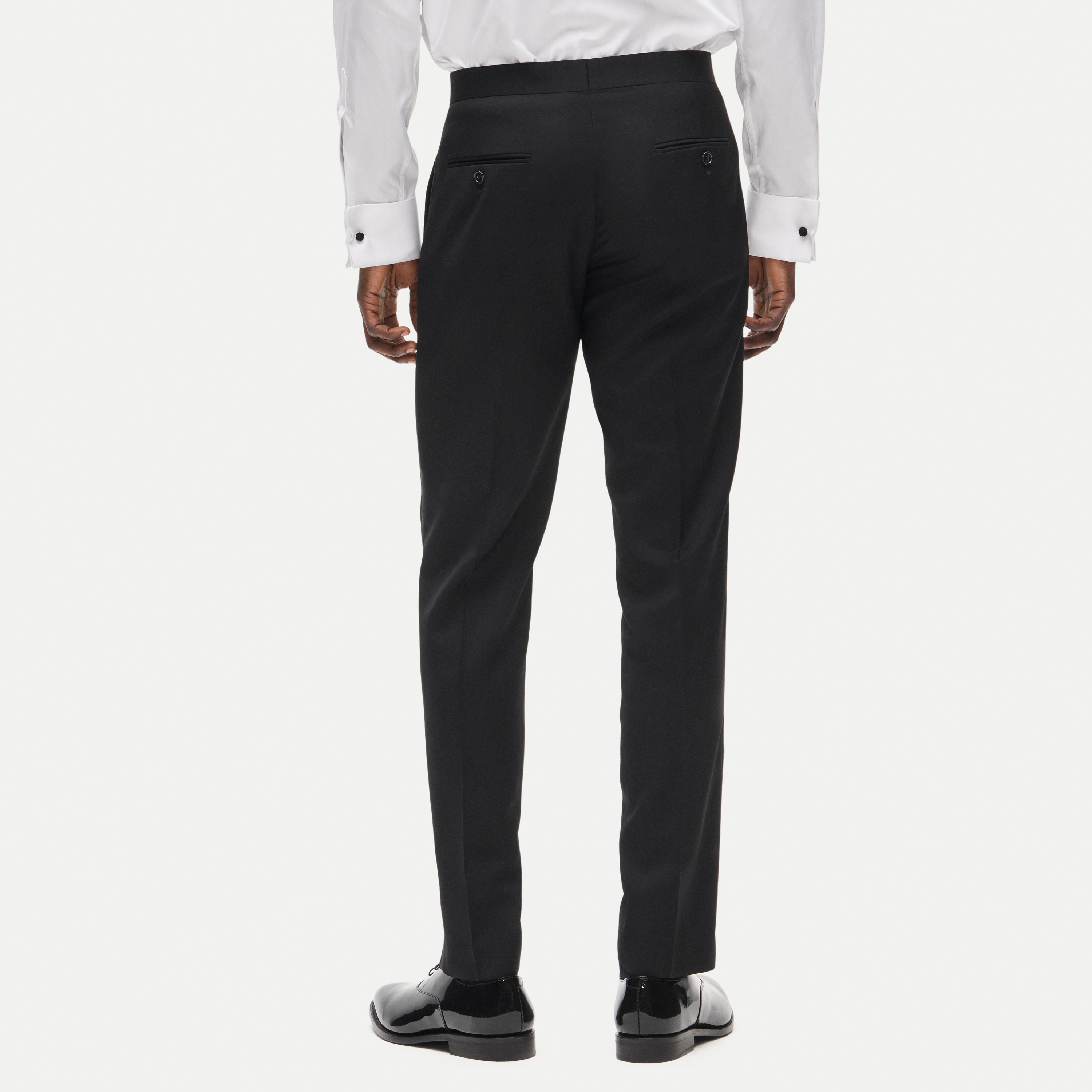Ludlow Slim-fit tuxedo pant in Italian wool