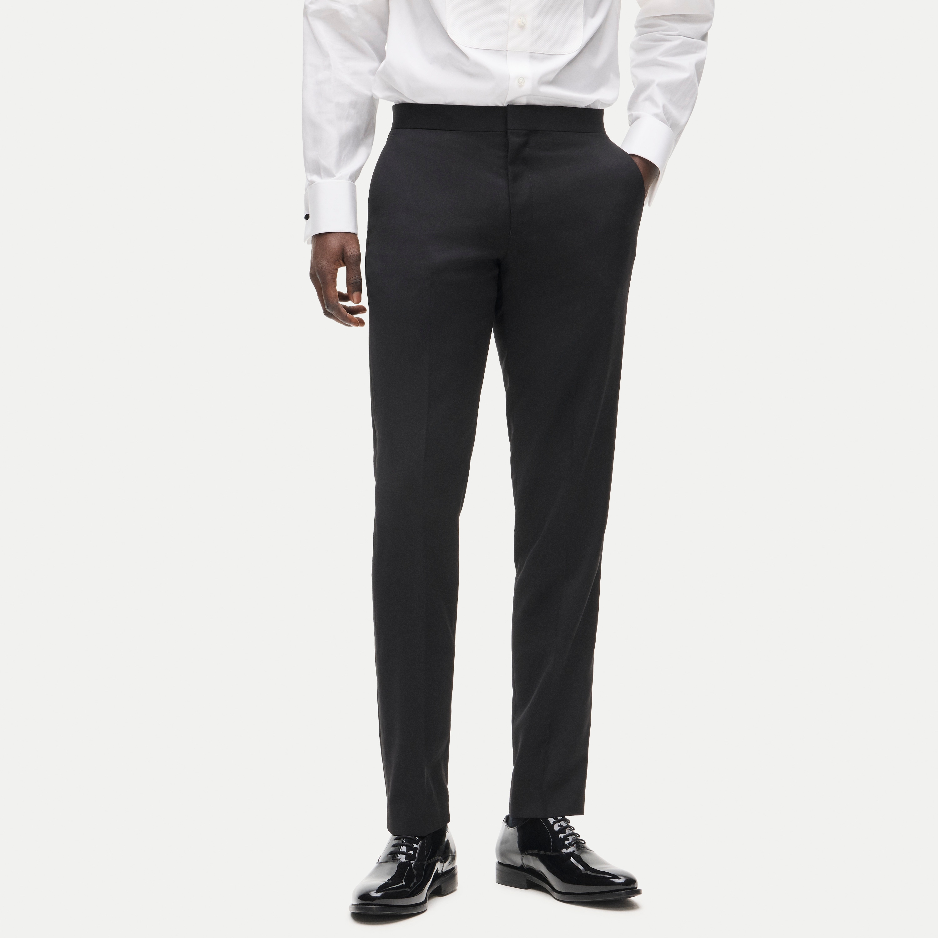mens Ludlow Slim-fit tuxedo pant in Italian wool