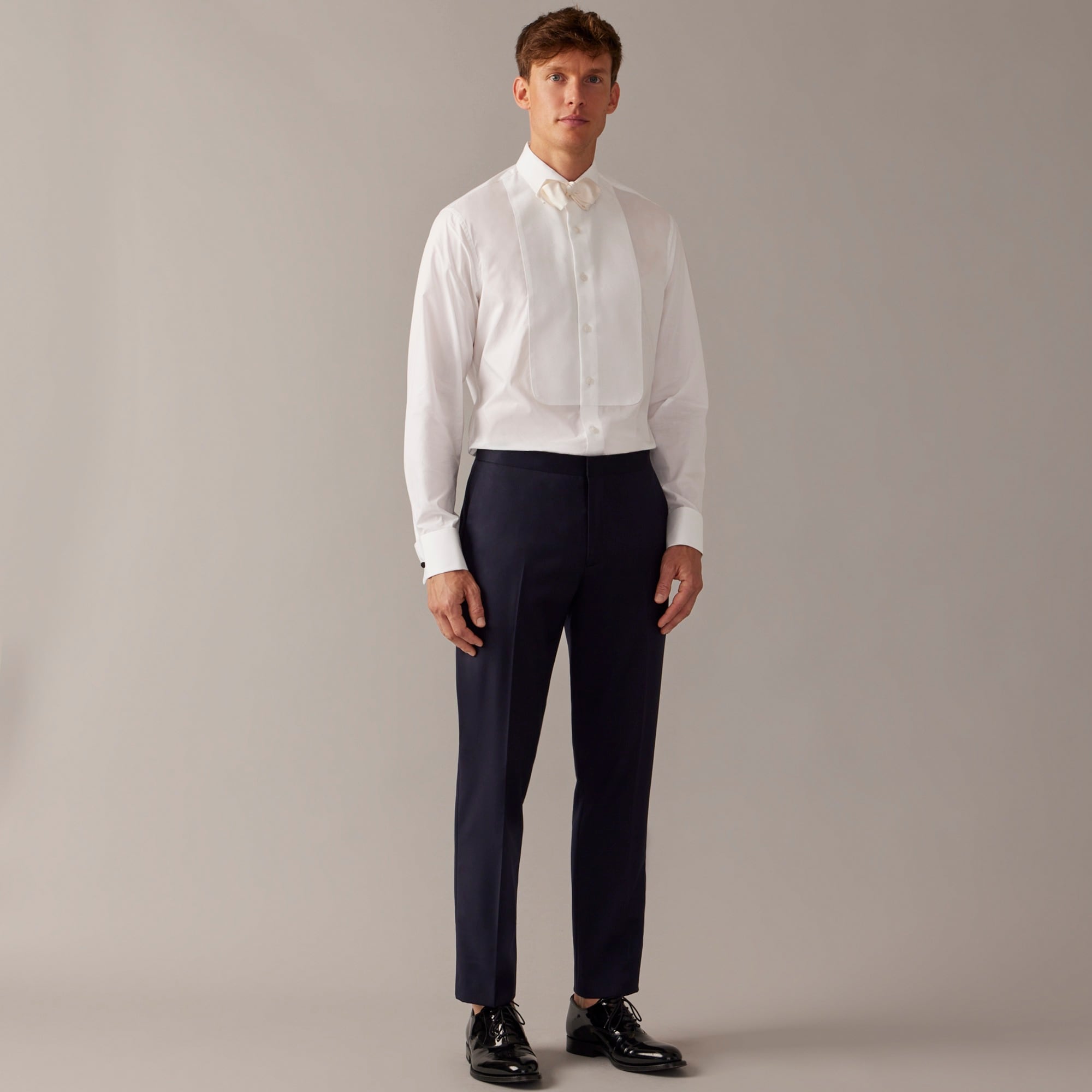 Ludlow Slim-fit tuxedo pant in Italian wool - thumbnail 2