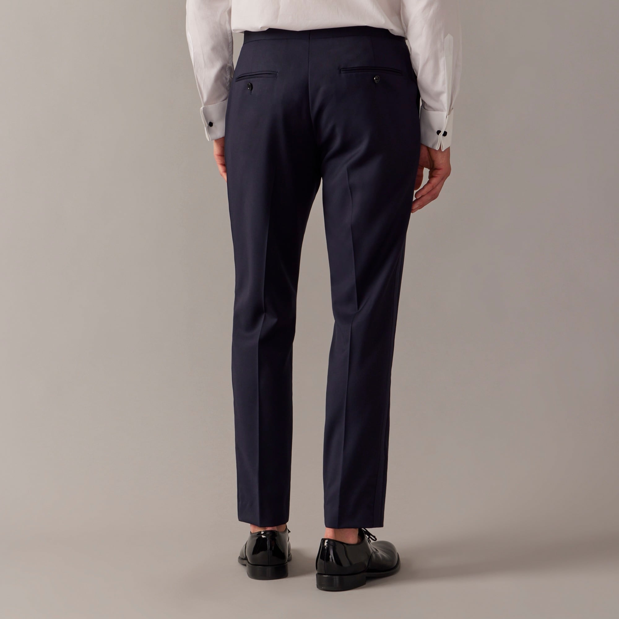 Ludlow Slim-fit tuxedo pant in Italian wool