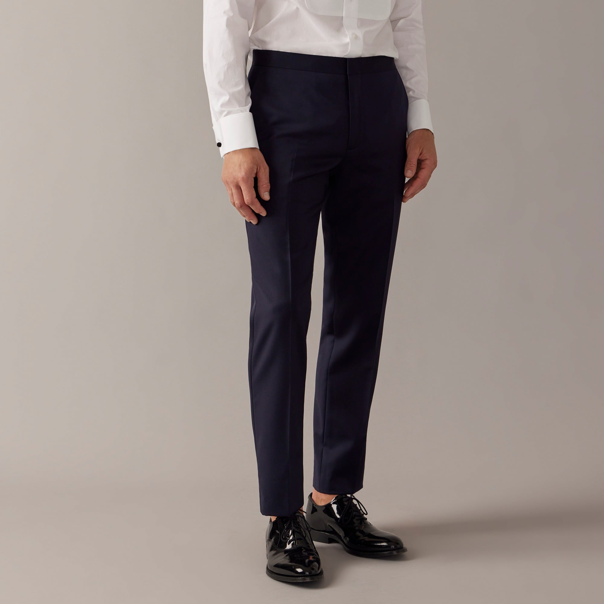 Ludlow Slim-fit tuxedo pant in Italian wool