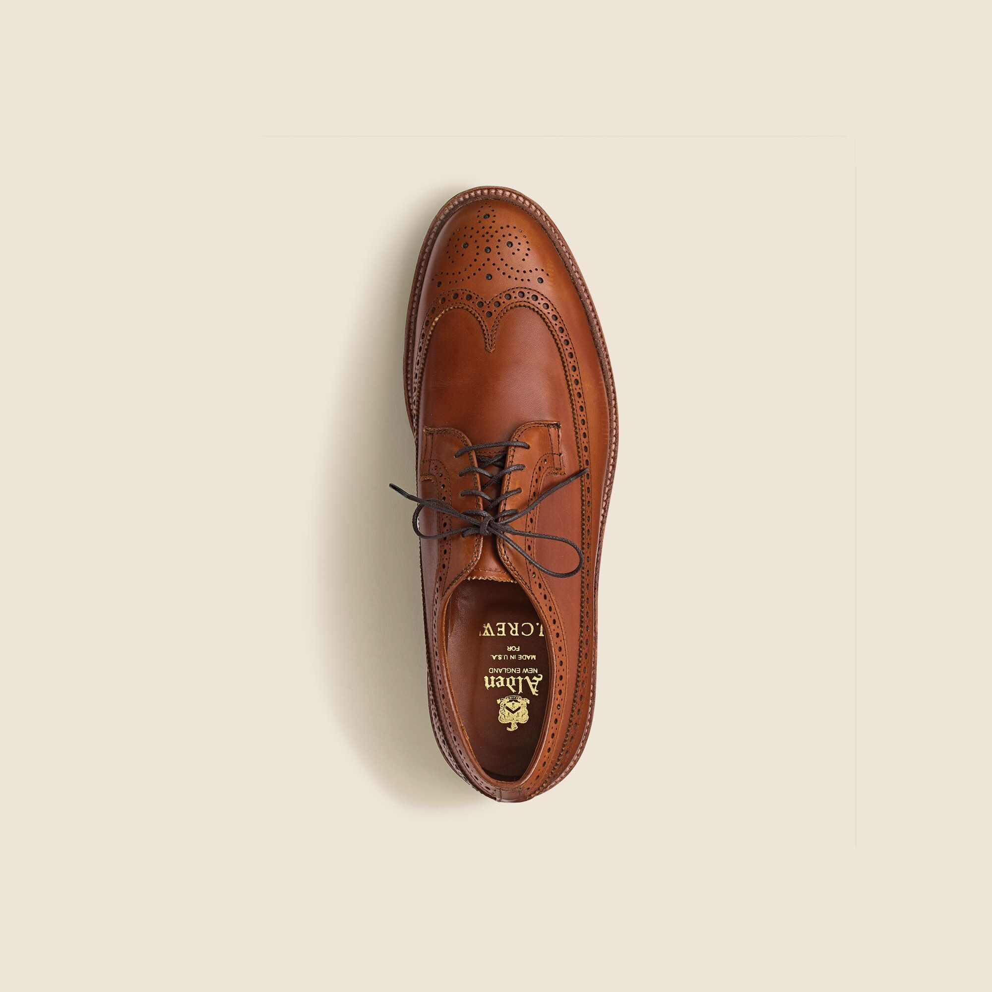 Alden® for J.Crew longwing bluchers in tobacco