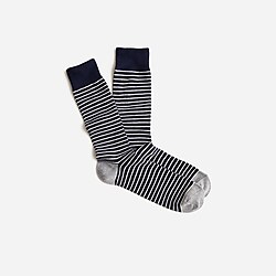 Tipped microstriped socks