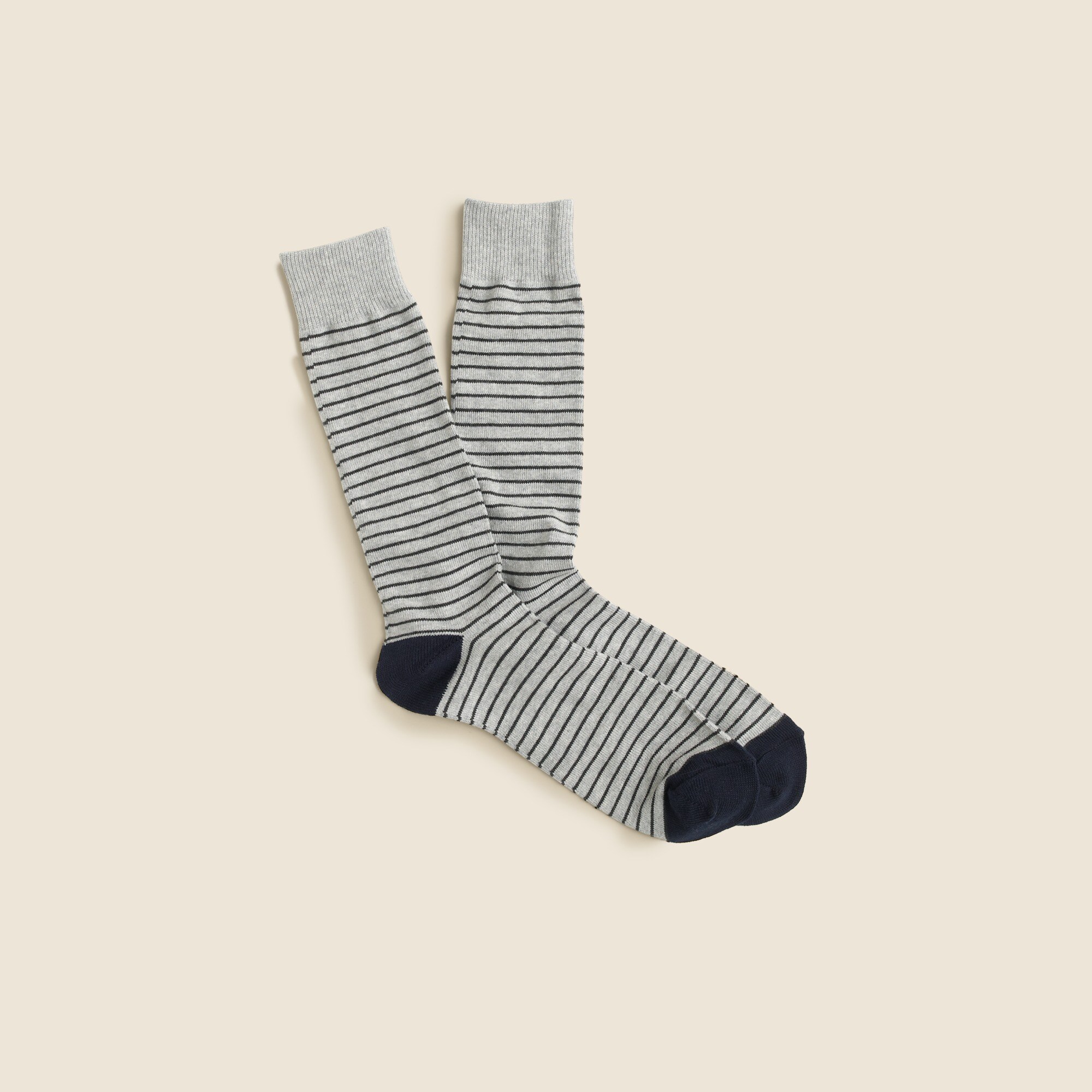  Tipped microstriped socks