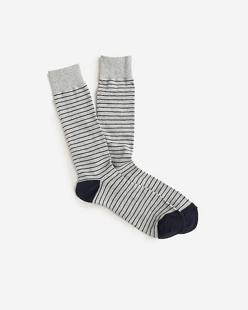  Tipped microstriped socks