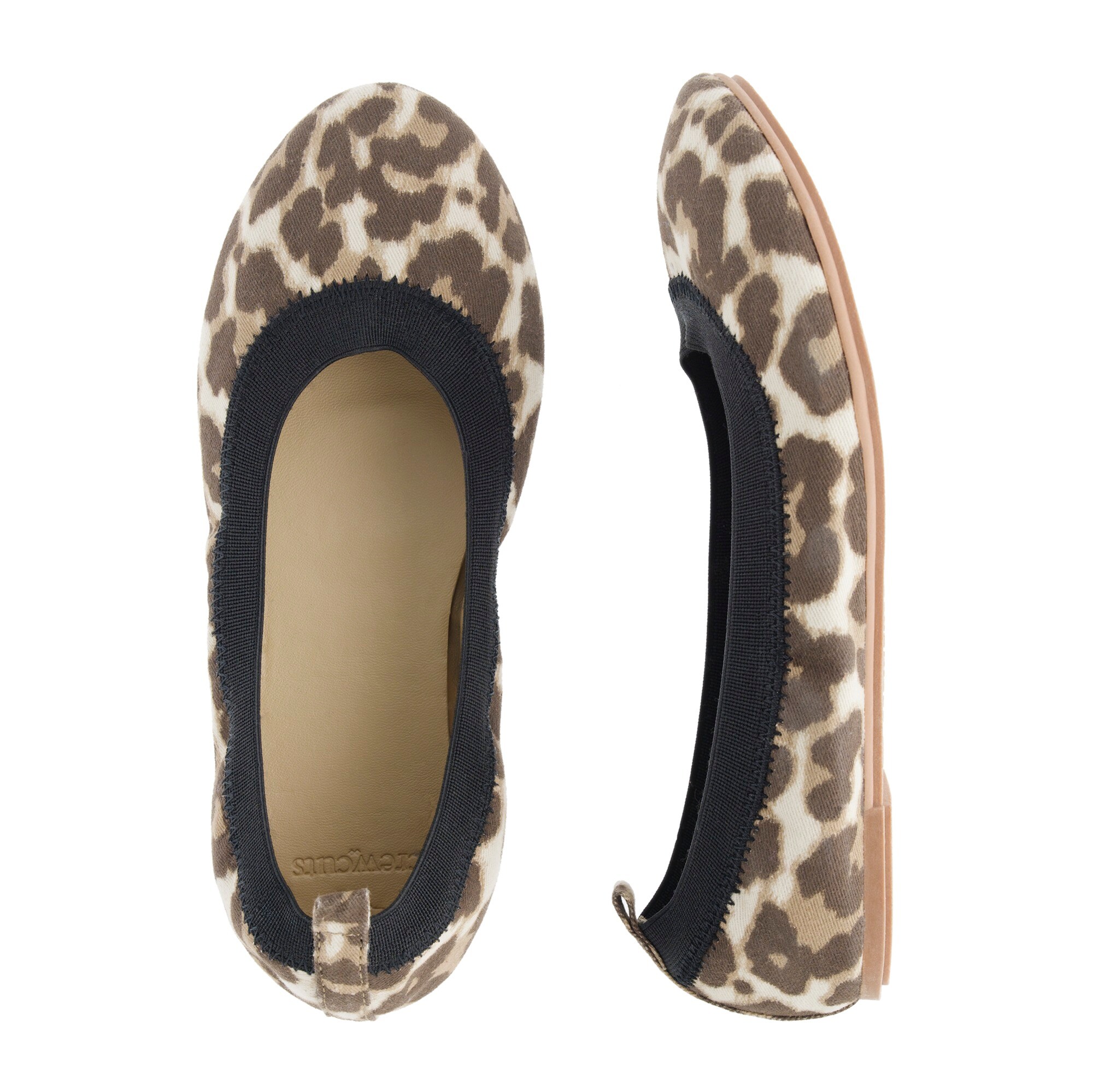 animal print ballerina flats