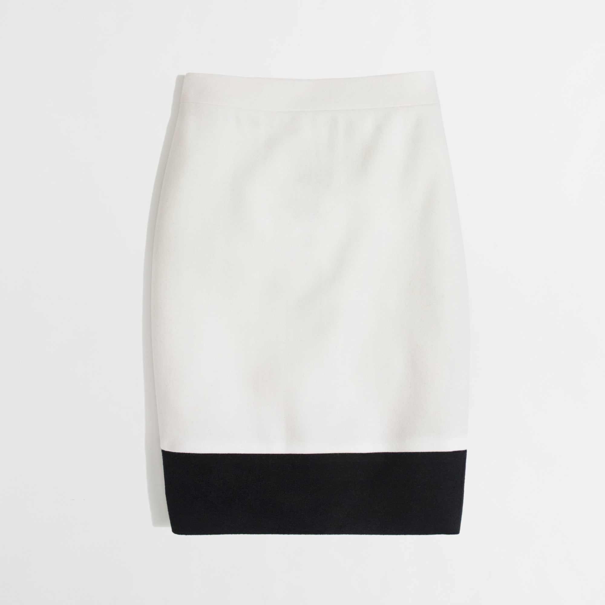Factory pencil skirt in colorblock