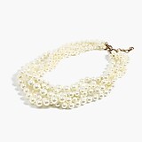 Pearl twisted hammock necklace