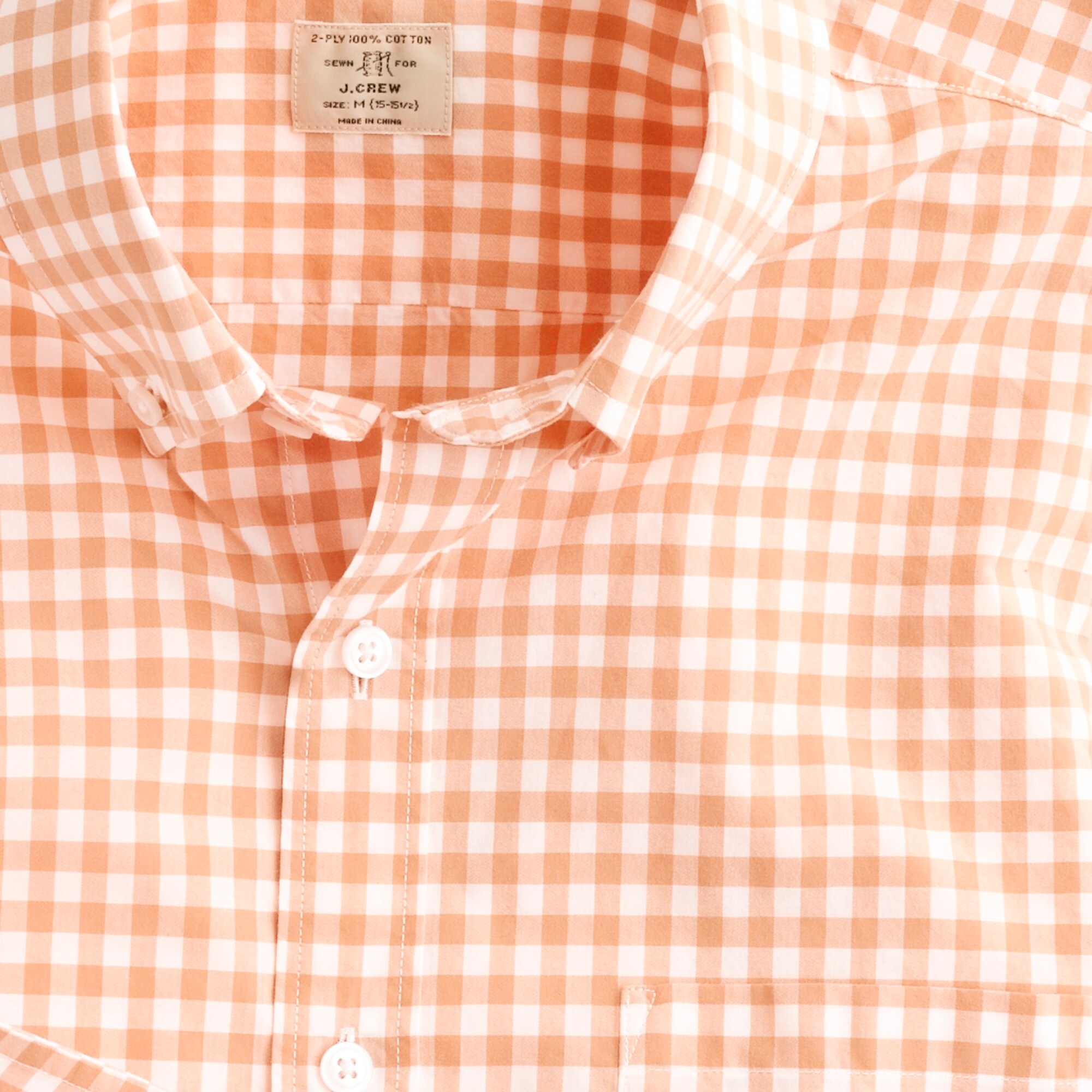 Secret Wash buttondown shirt in classic gingham J.Crew