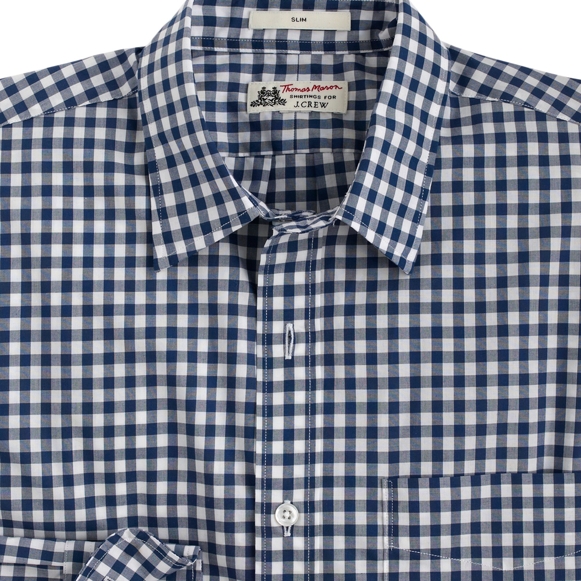 Thomas Mason® for J.Crew Ludlow Slim-fit shirt in blue gingham