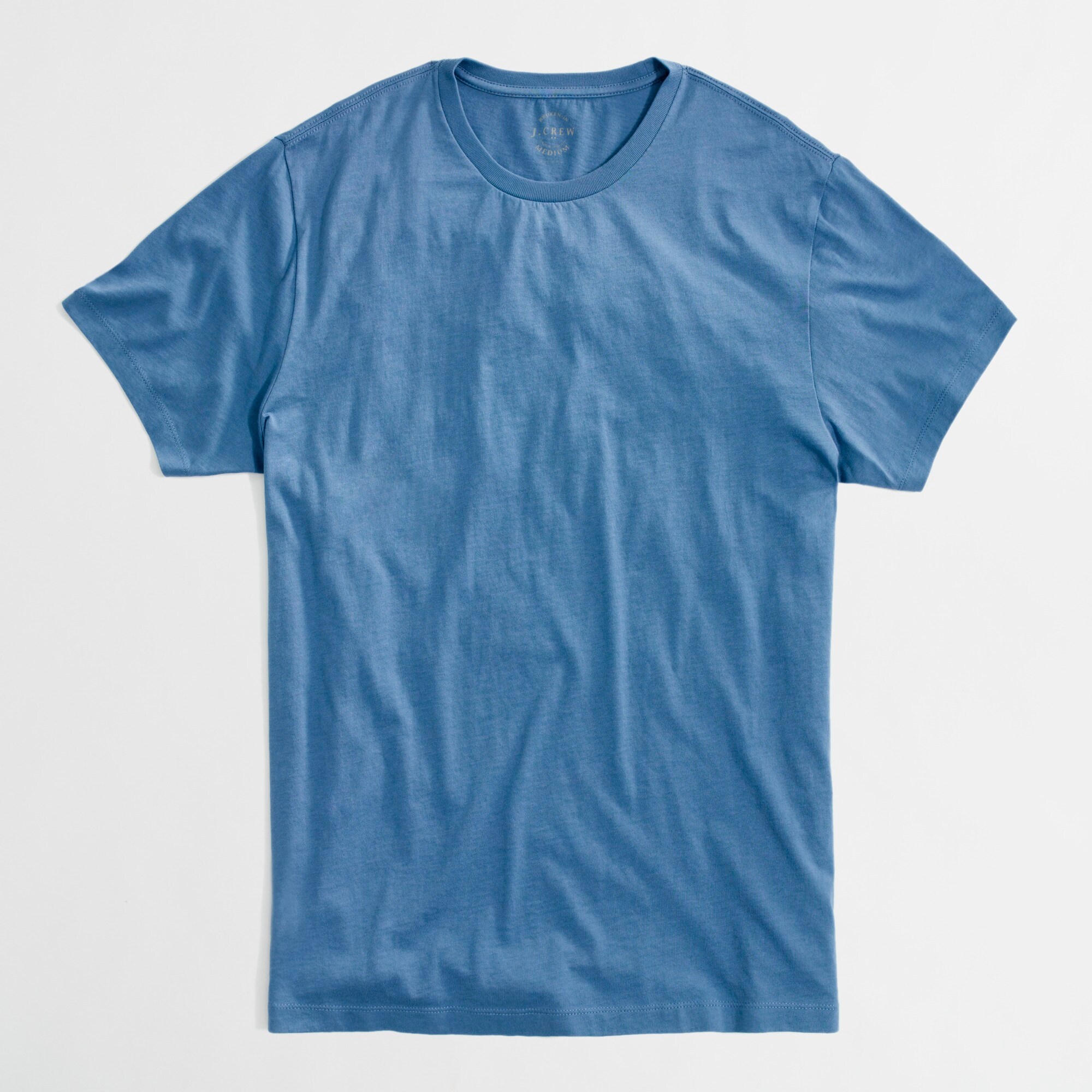 Factory washed crewneck tee