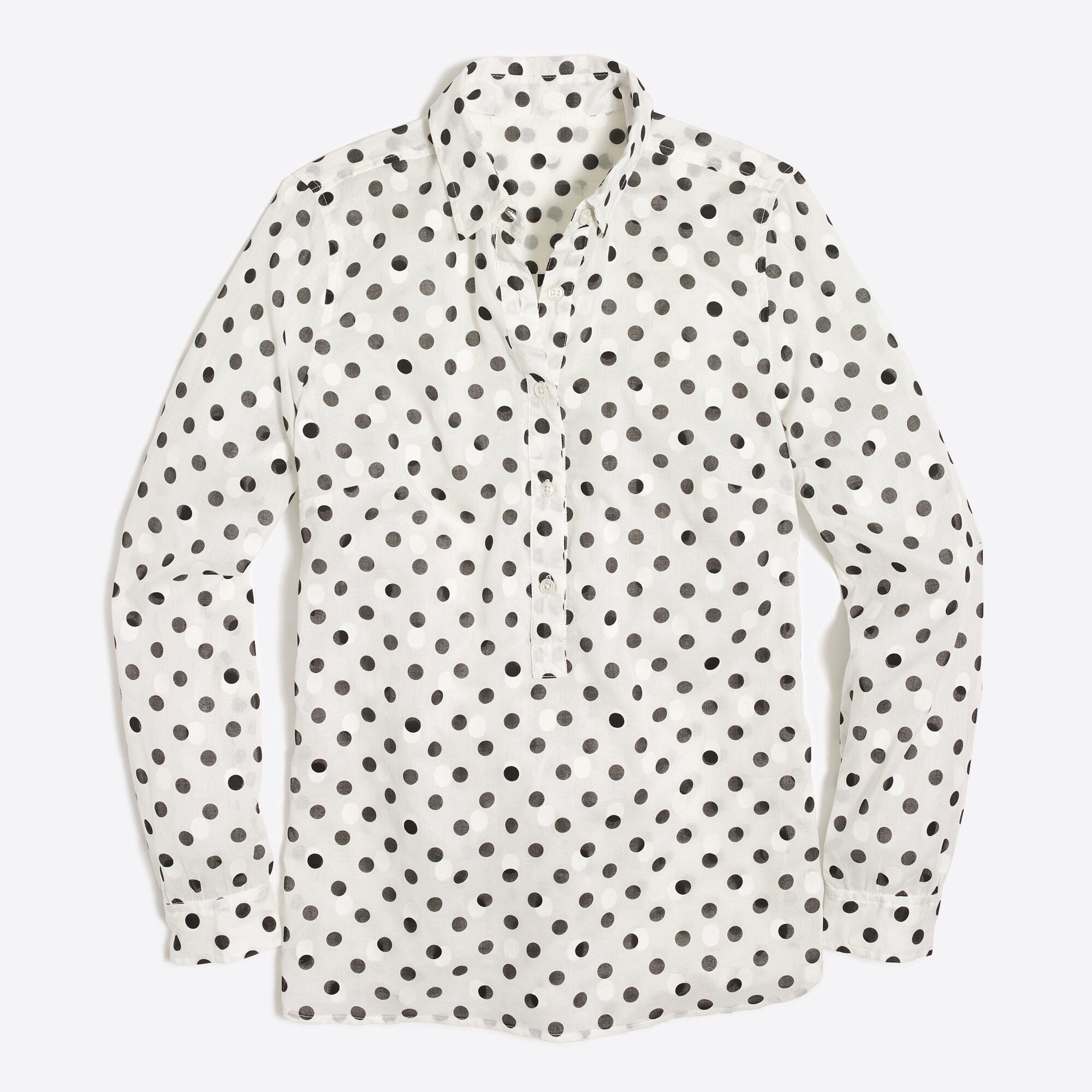 Jacquard dot popover shirt