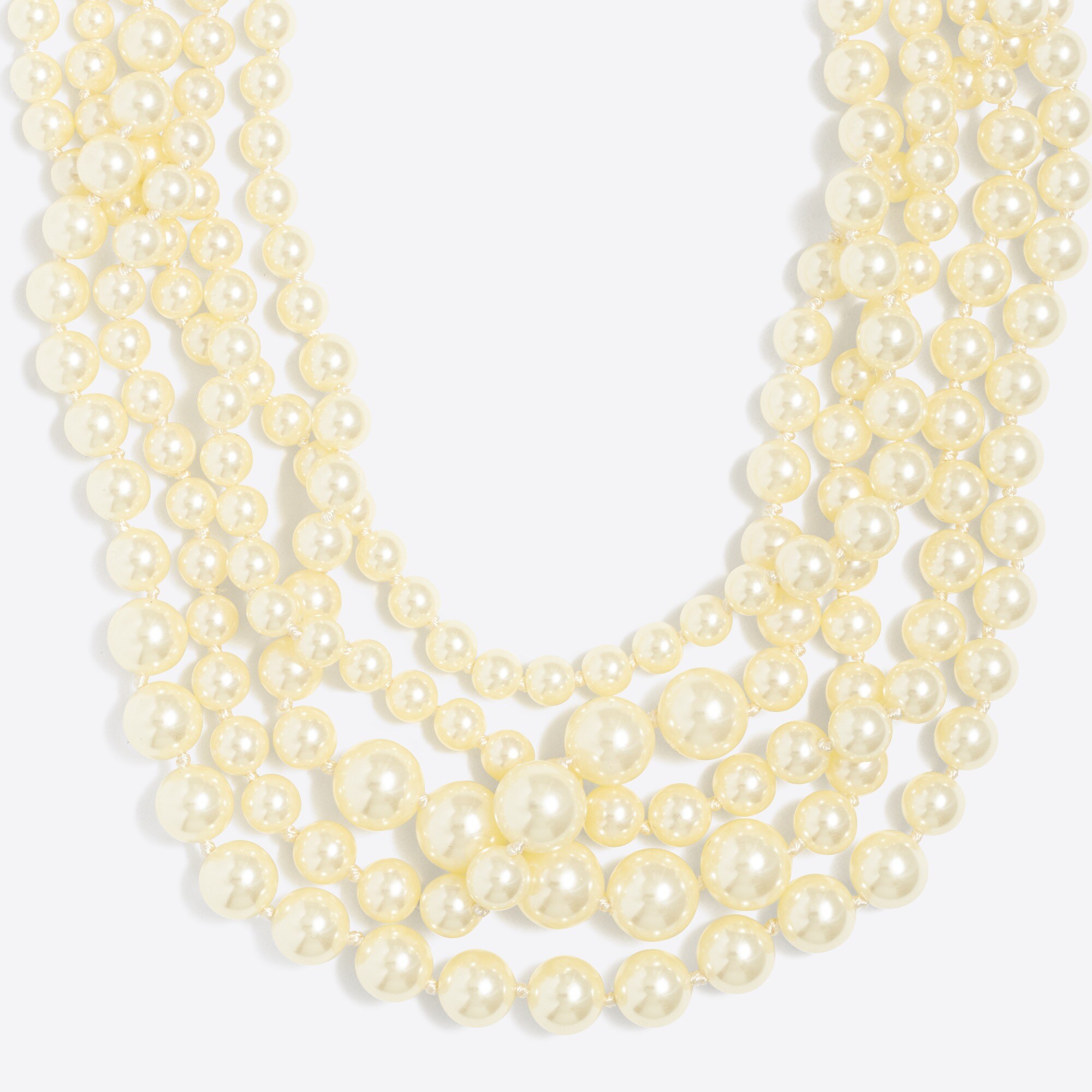 Multistrand pearl necklace