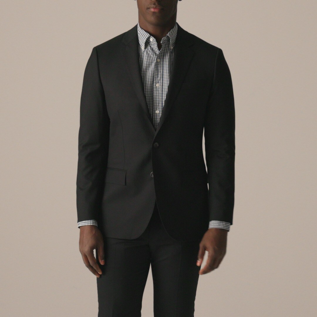 Ludlow Slim-fit suit jacket with double vent in Italian wool