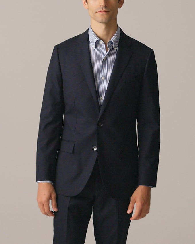 Ludlow Slim-fit suit jacket with double vent in Italian wool