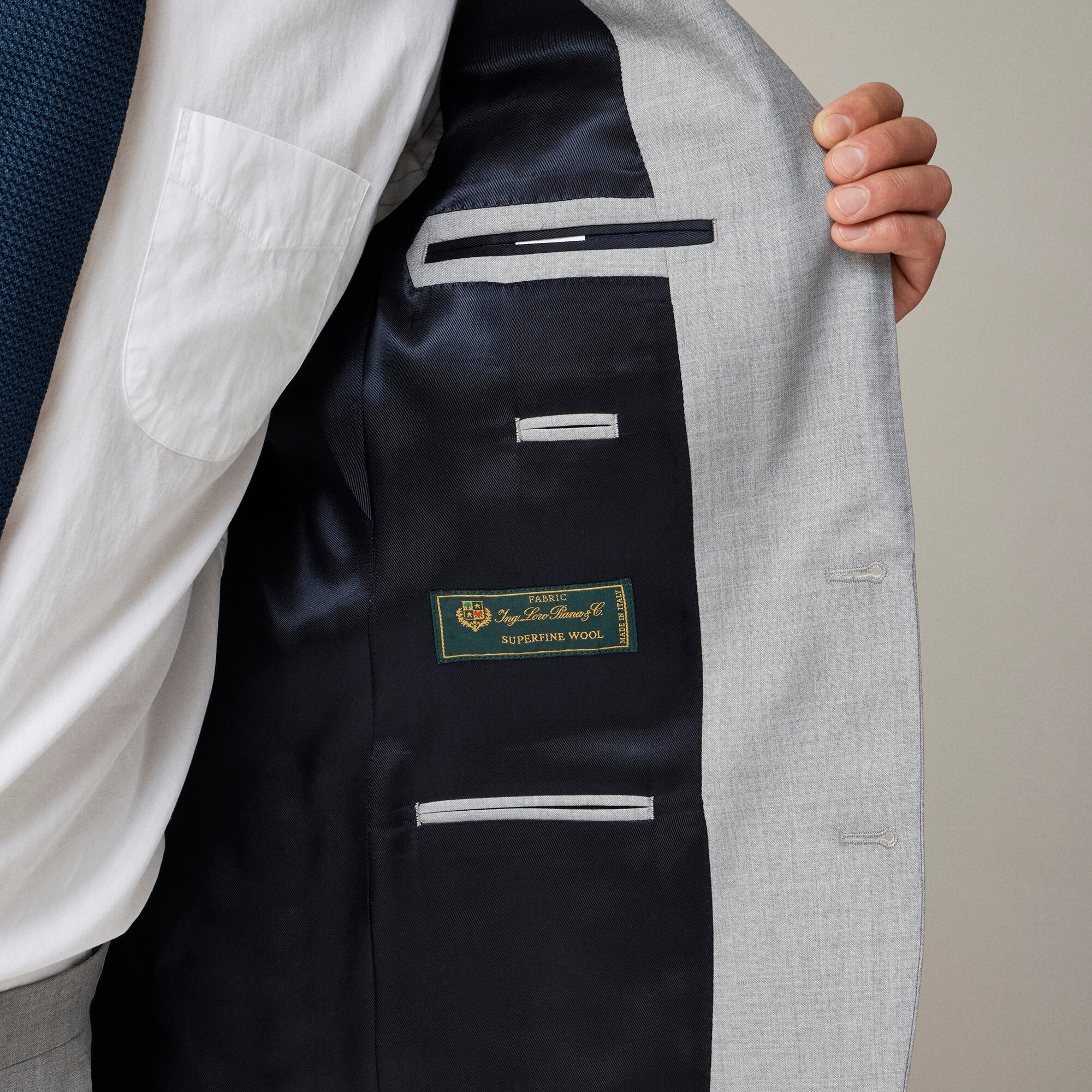 Ludlow Slim-fit suit jacket in Italian wool