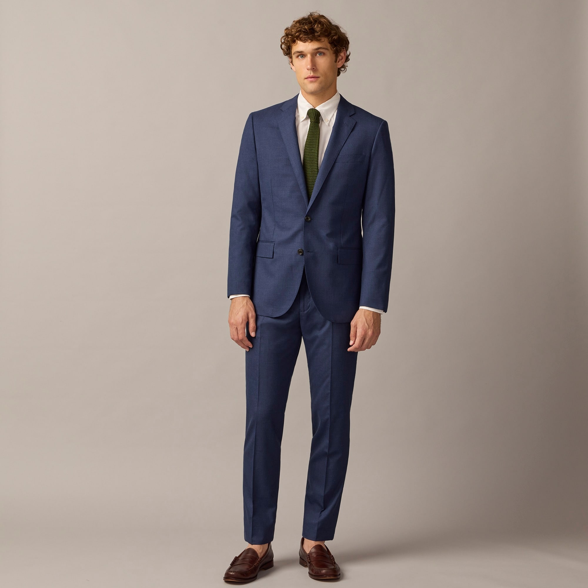  Ludlow Slim-fit suit jacket with double vent in Italian wool