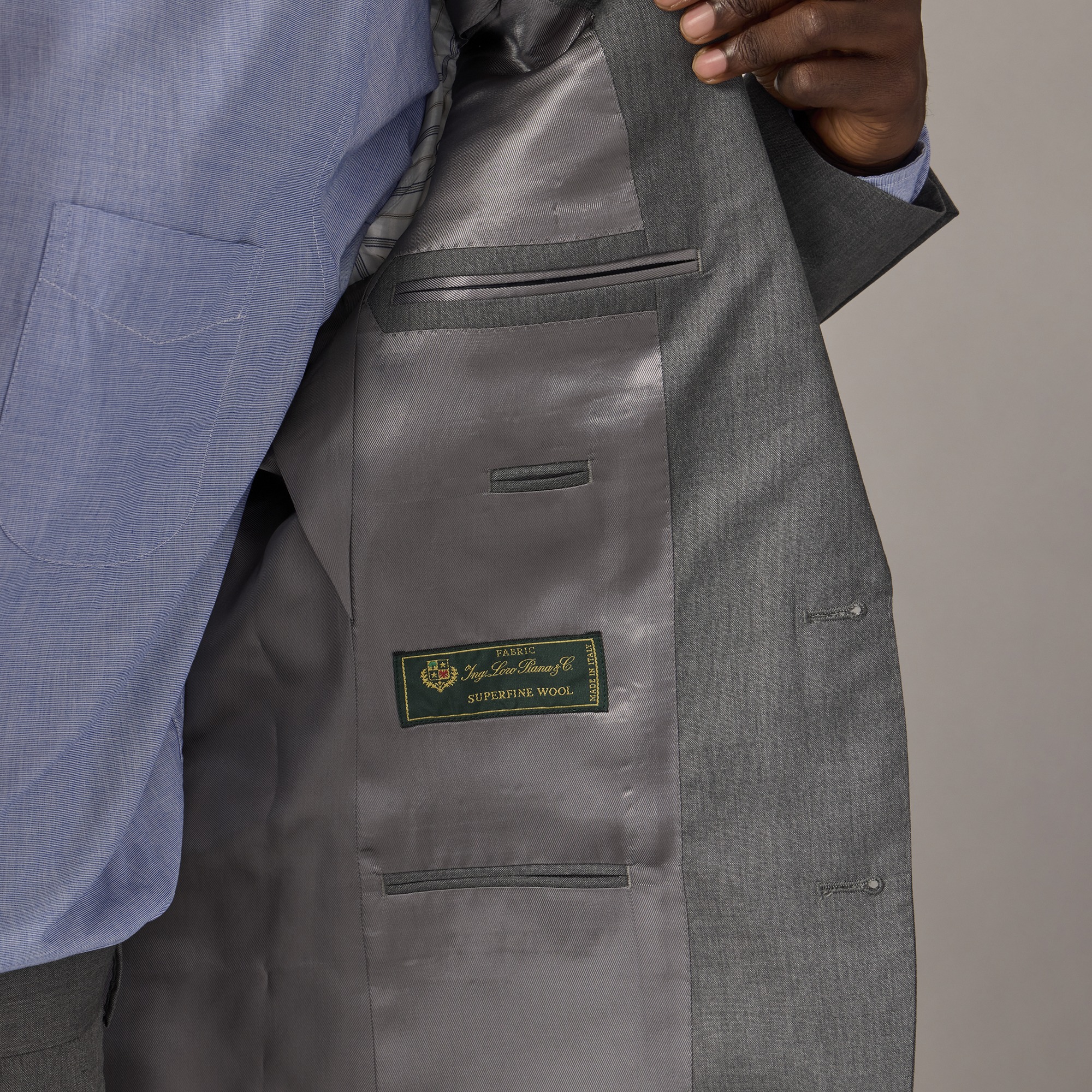 Ludlow Slim-fit suit jacket in Italian wool