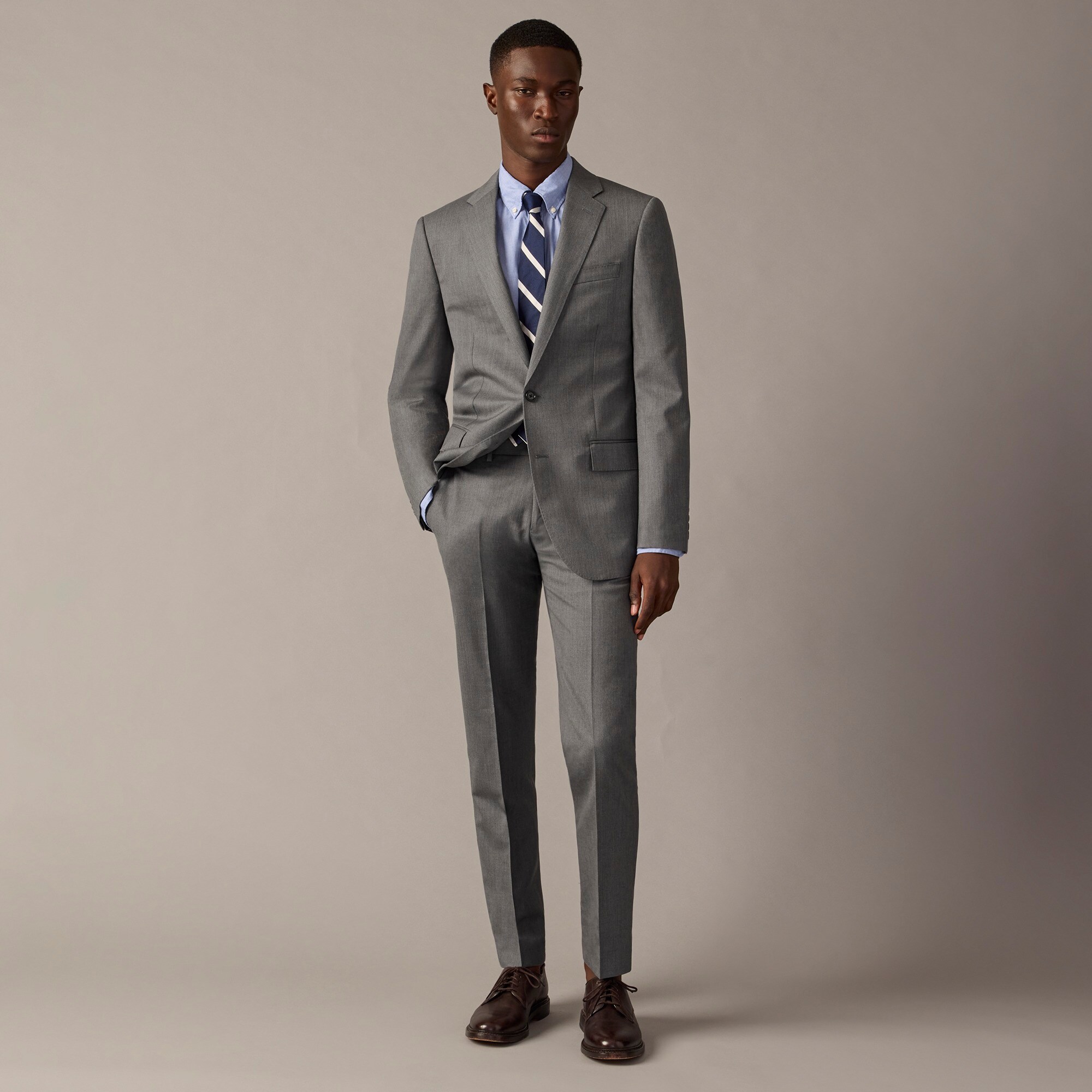  Ludlow Slim-fit suit jacket with double vent in Italian wool