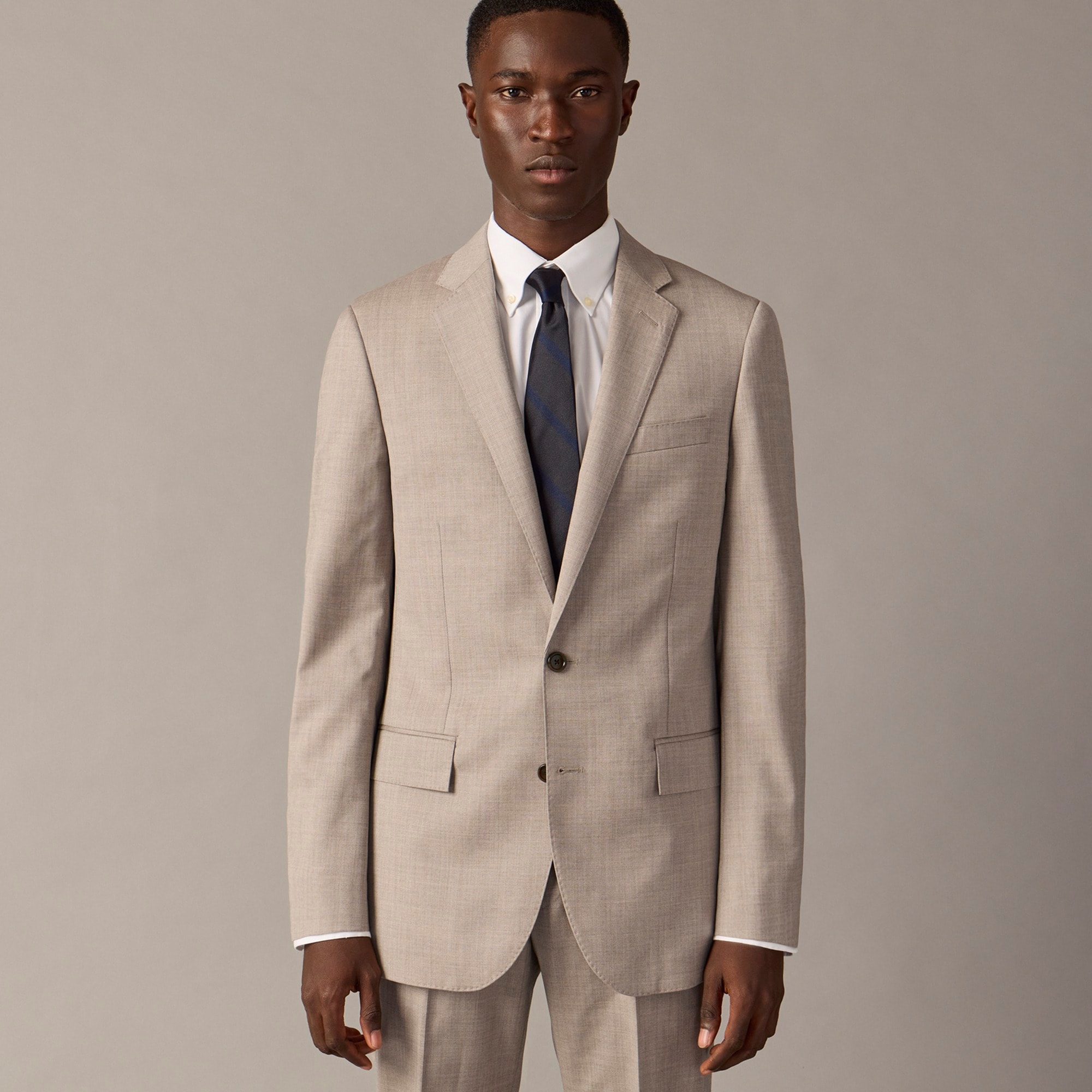 Ludlow Slim-fit suit jacket with double vent in Italian wool