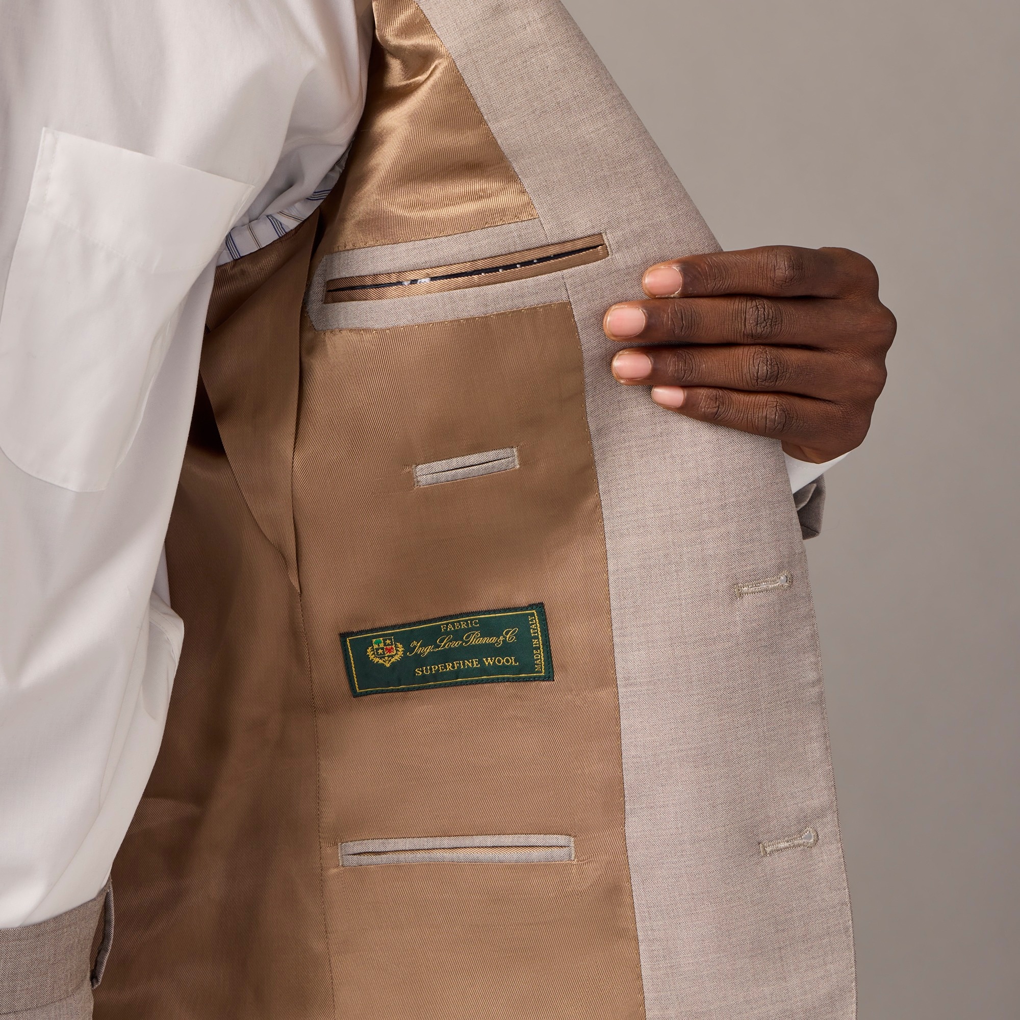 Ludlow Slim-fit suit jacket in Italian wool