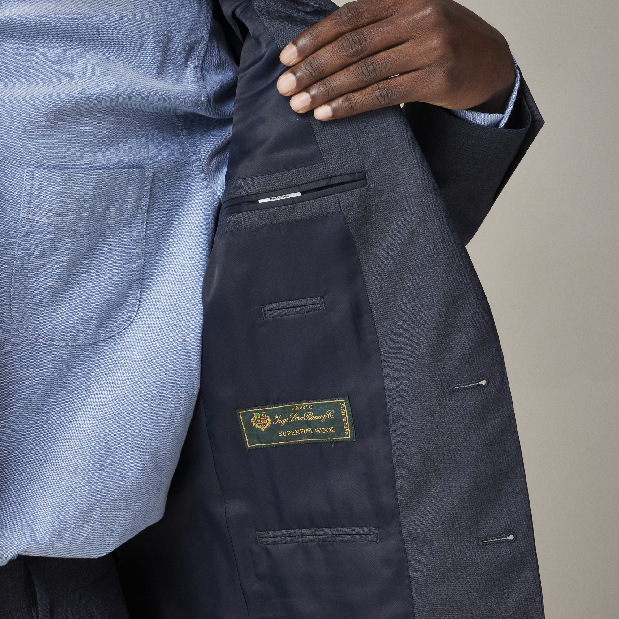 Ludlow Slim-fit suit jacket in Italian wool