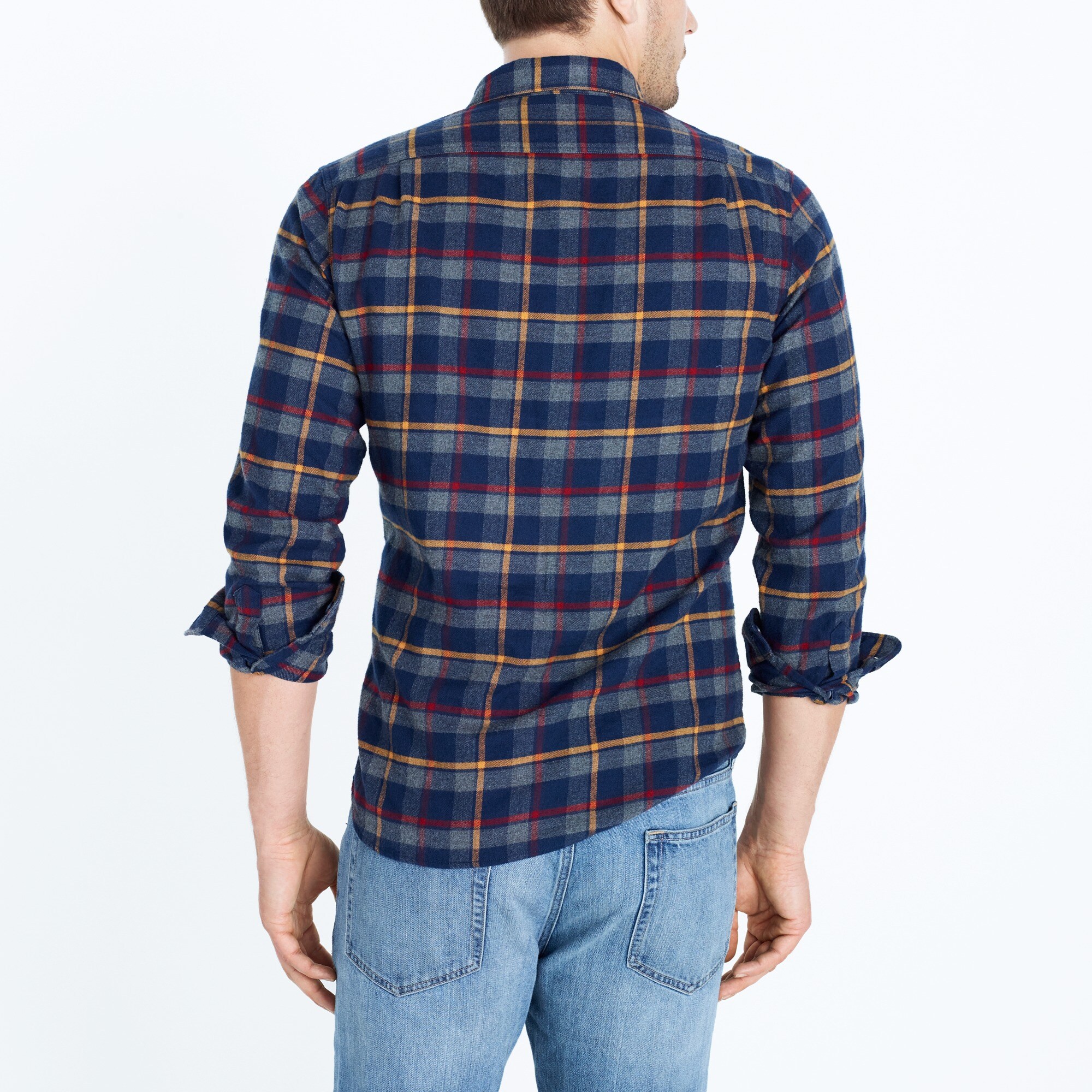 j crew slim fit flannel