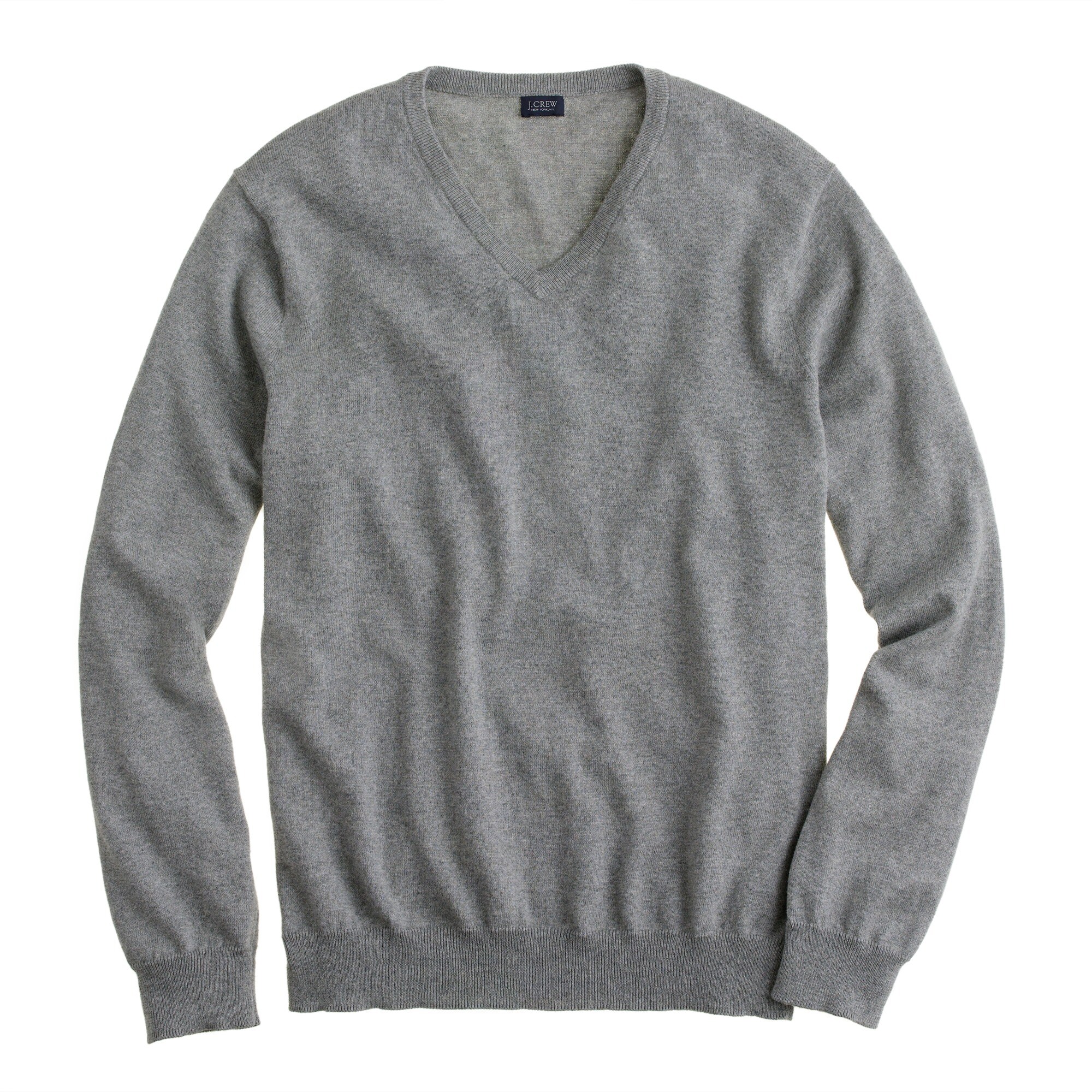 Cotton-cashmere V-neck sweater