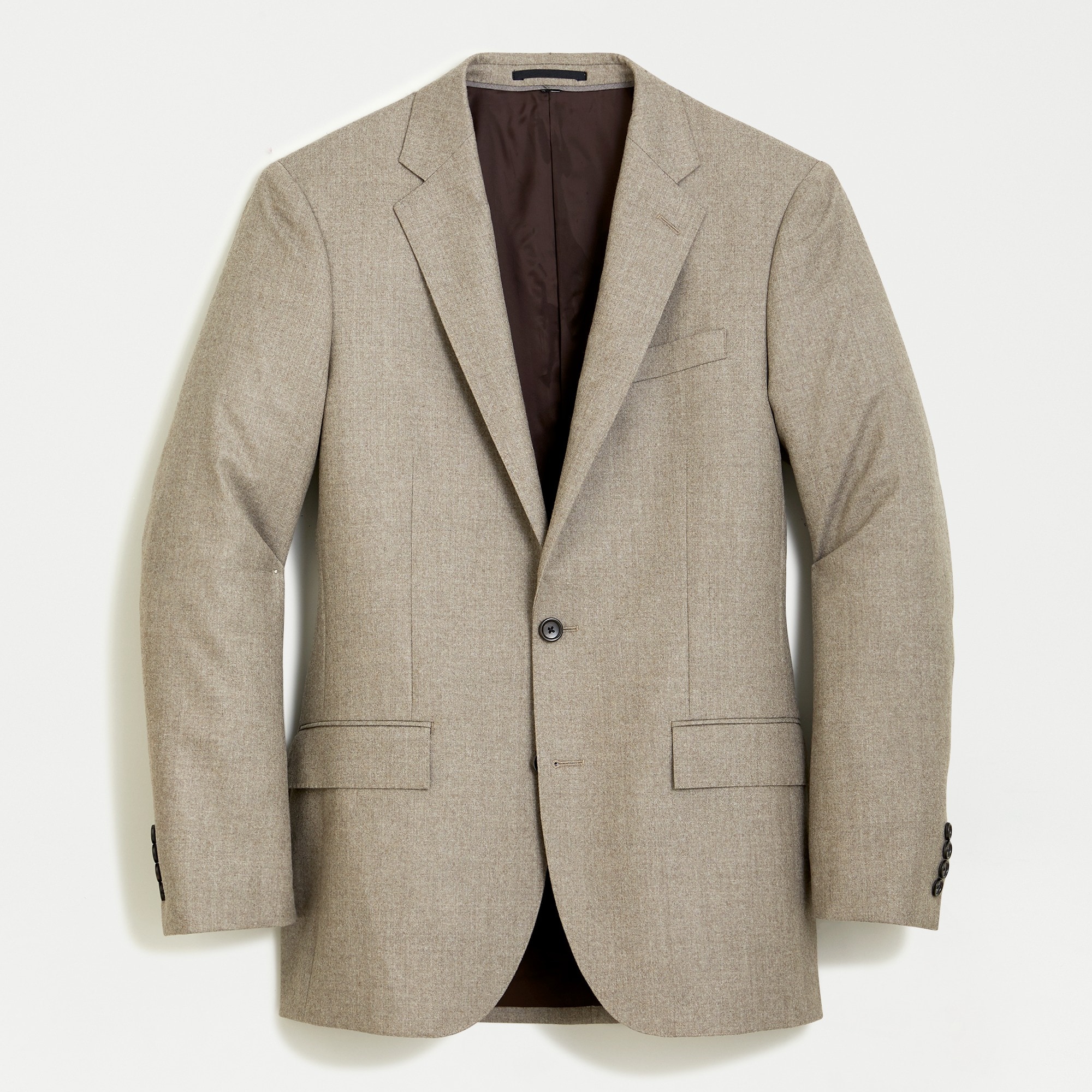 Ludlow Slim-fit suit jacket in heathered Italian wool flannel