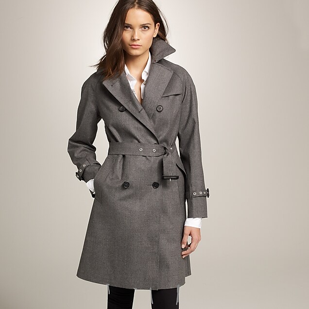 Mackintosh® Dollar trench coat in bonded wool flannel : | J.Crew