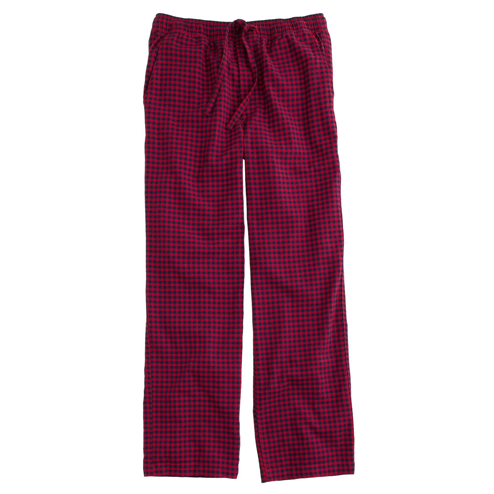 Slim flannel pajama pant in authentic red plaid : | J.Crew