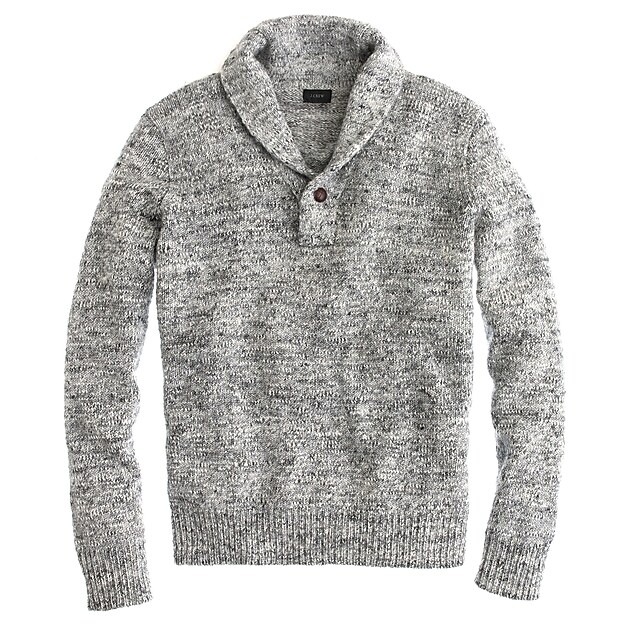 Alpaca shawl-collar sweater : | J.Crew