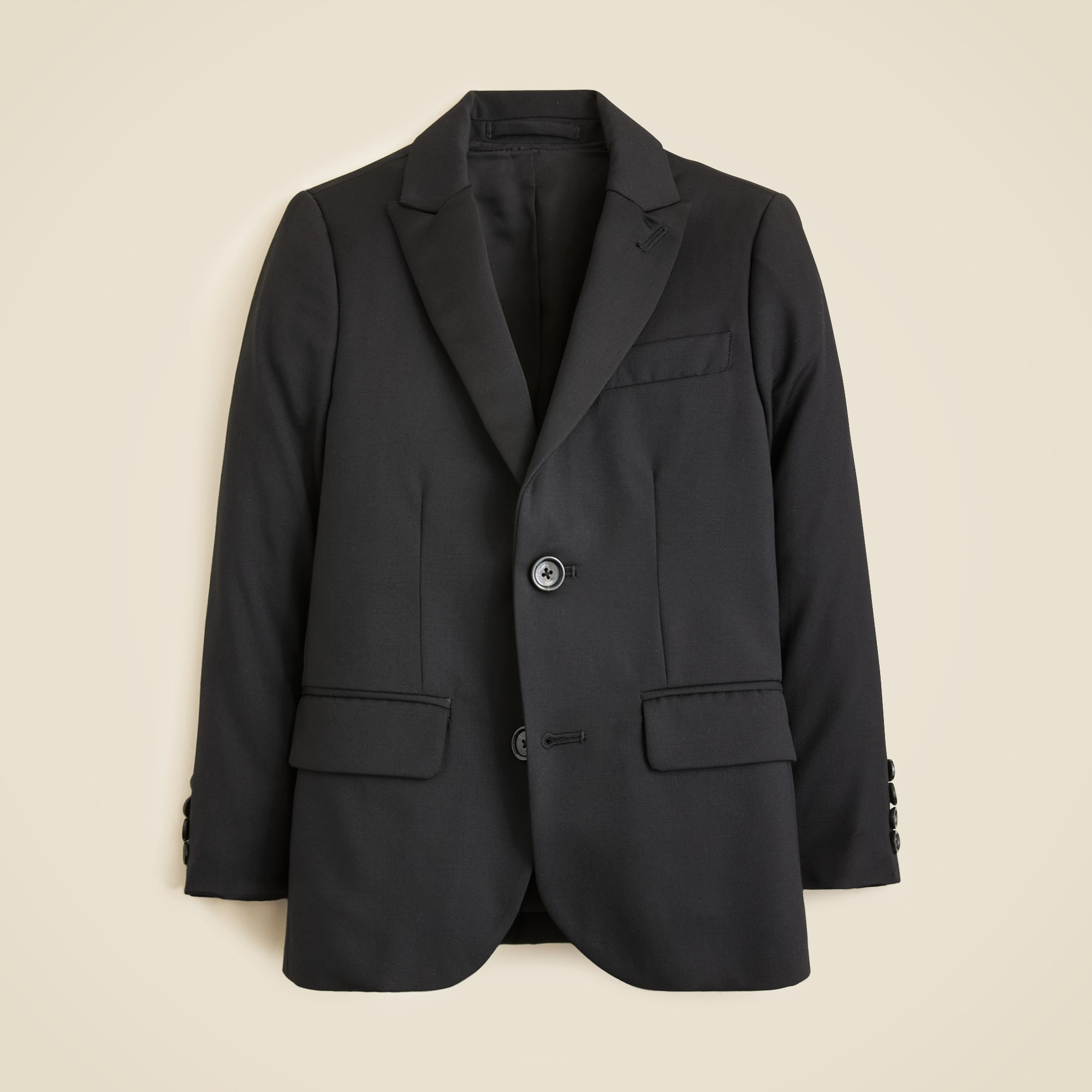  Boys' Ludlow peak-lapel tuxedo jacket in Italian wool