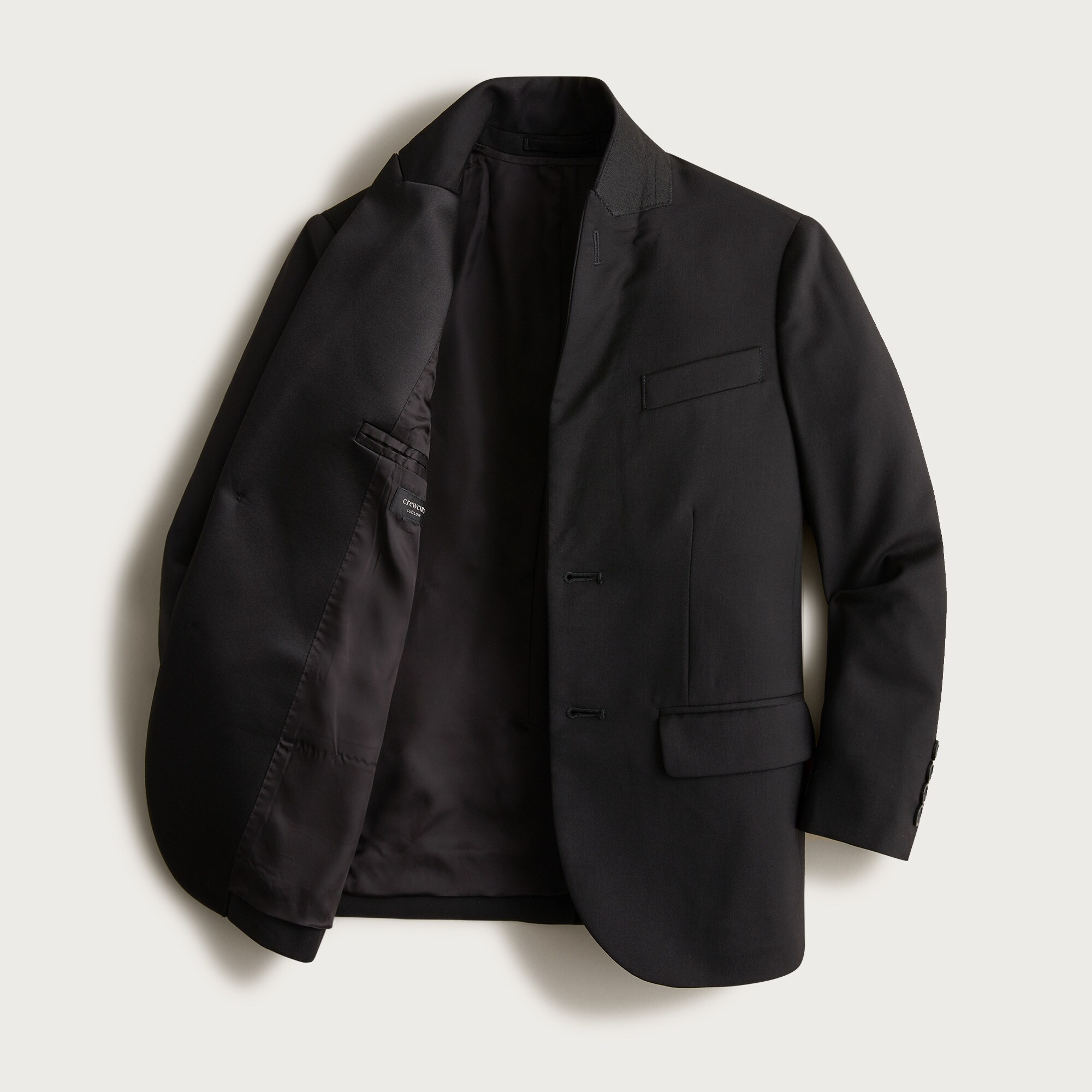 Boys' Ludlow peak-lapel tuxedo jacket in Italian wool