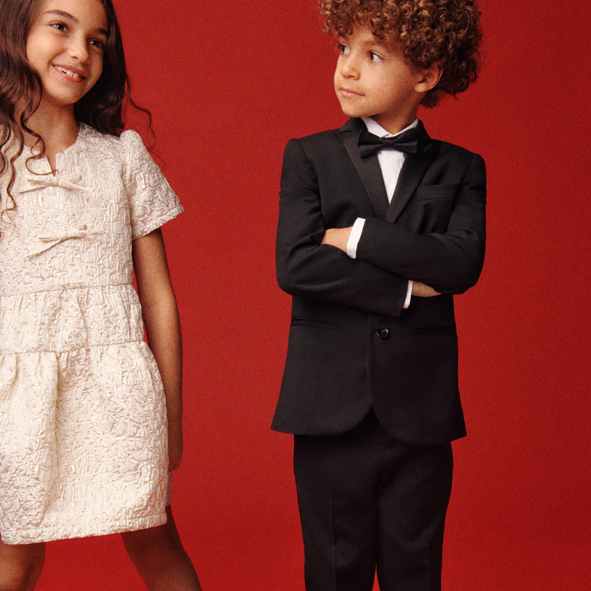 Boys' Ludlow peak-lapel tuxedo jacket in Italian wool